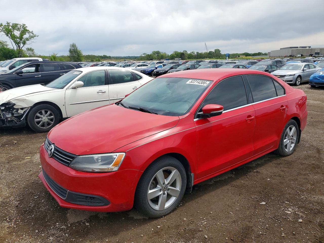 2014 Volkswagen Jetta Tdi Red vin: 3VWLL7AJ7EM275497