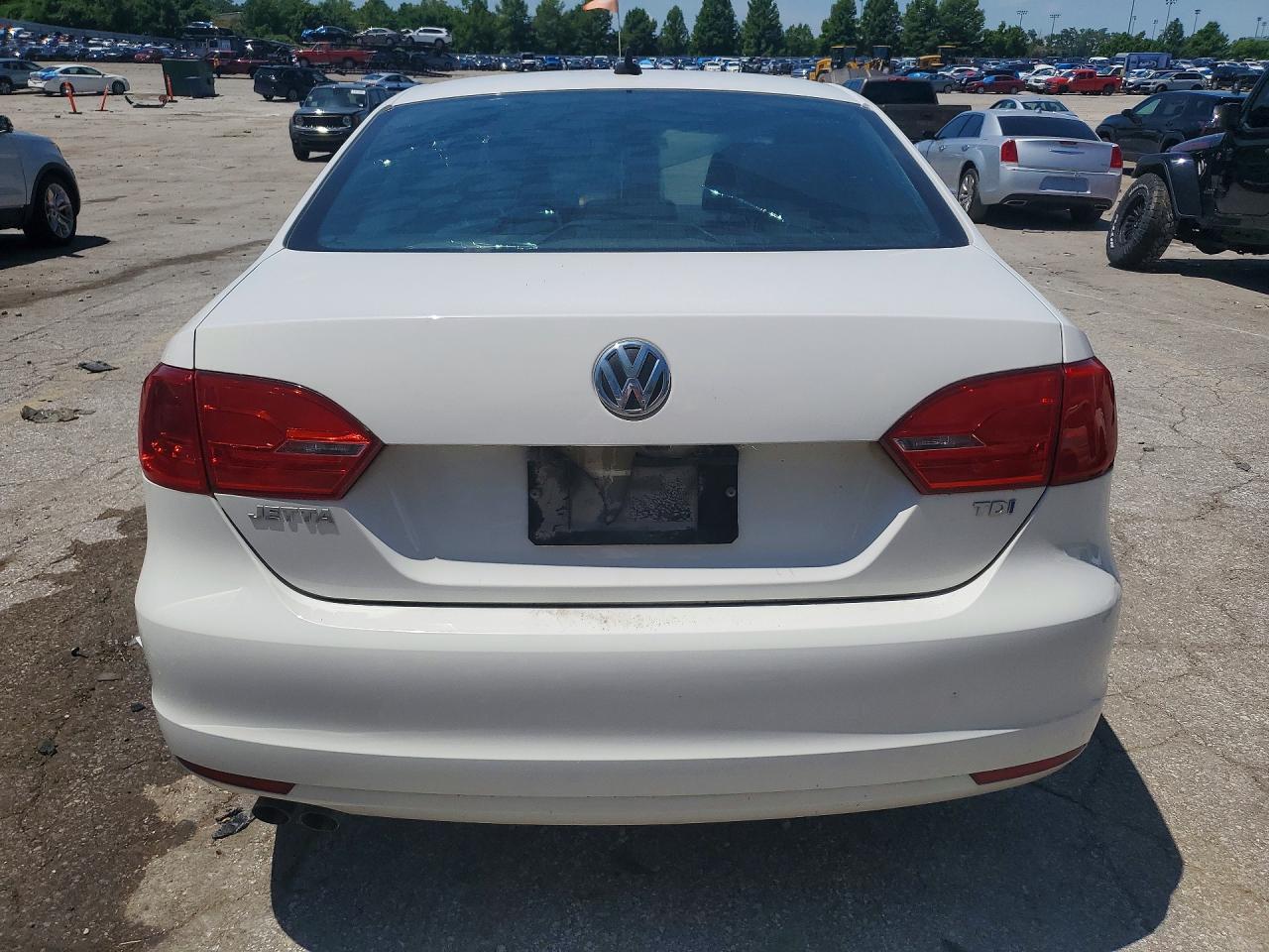 2014 Volkswagen Jetta Tdi Белый vin: 3VWLL7AJ7EM355267