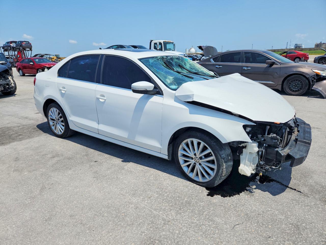 2014 Volkswagen Jetta White vin: 3VWLL7AJ7EM359951
