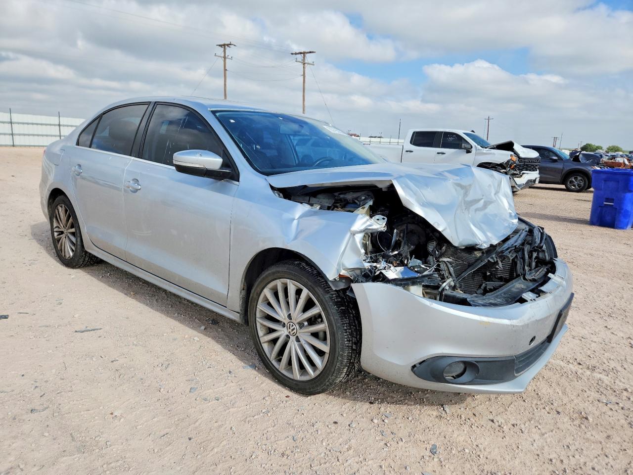 2014 Volkswagen Jetta Tdi Silver vin: 3VWLL7AJ7EM361263