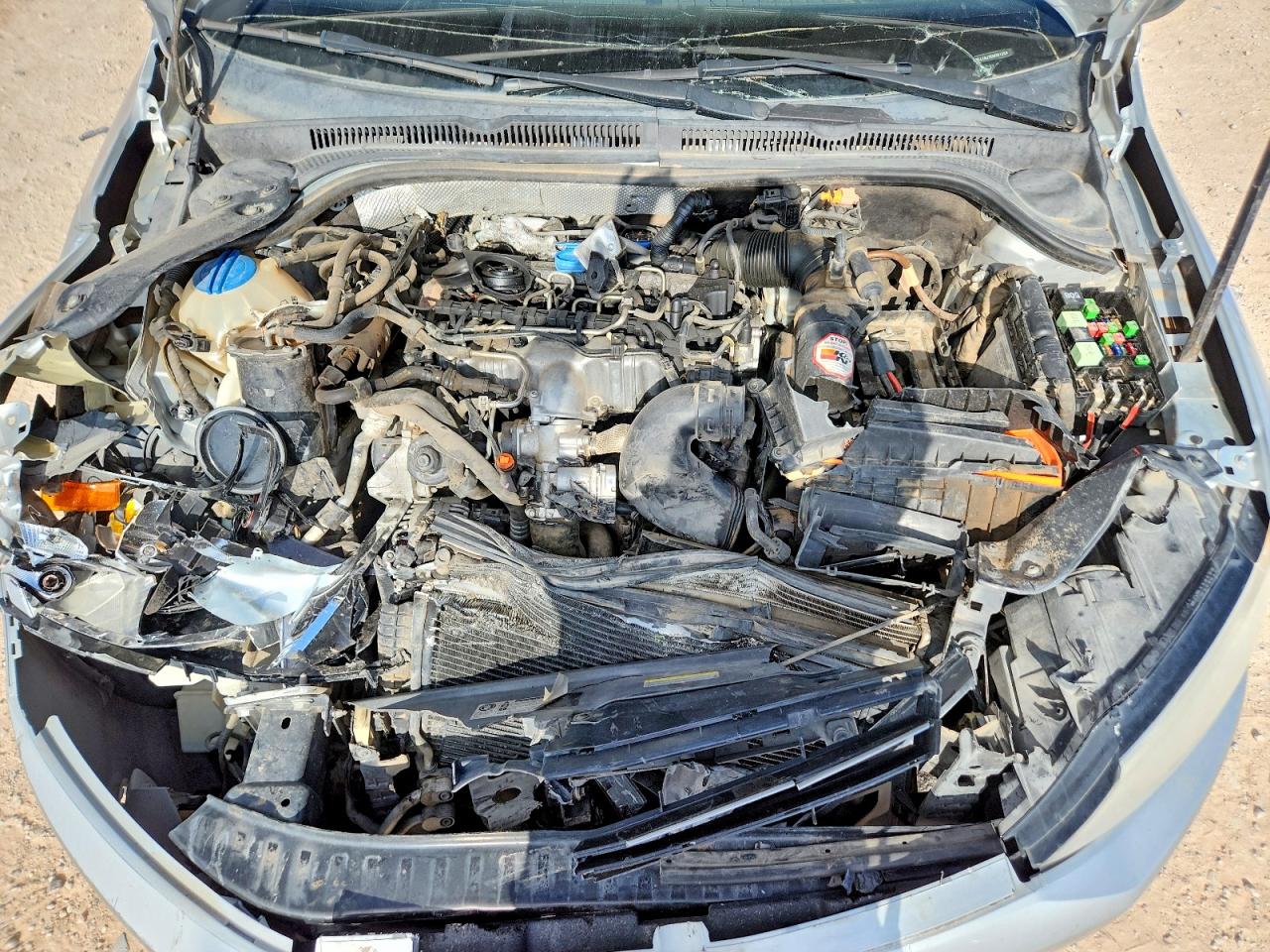 2014 Volkswagen Jetta Tdi Silver vin: 3VWLL7AJ7EM361263