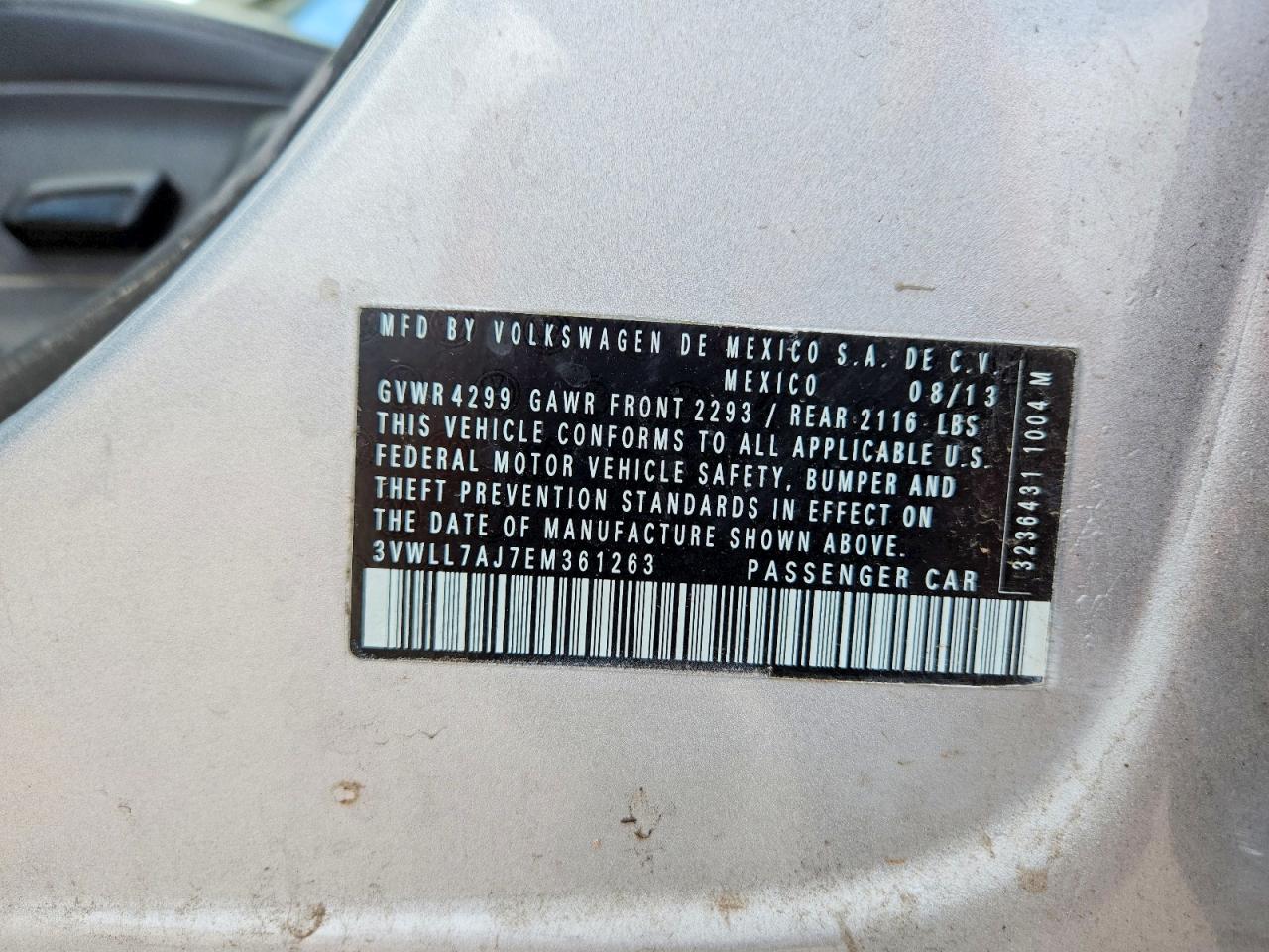2014 Volkswagen Jetta Tdi Silver vin: 3VWLL7AJ7EM361263