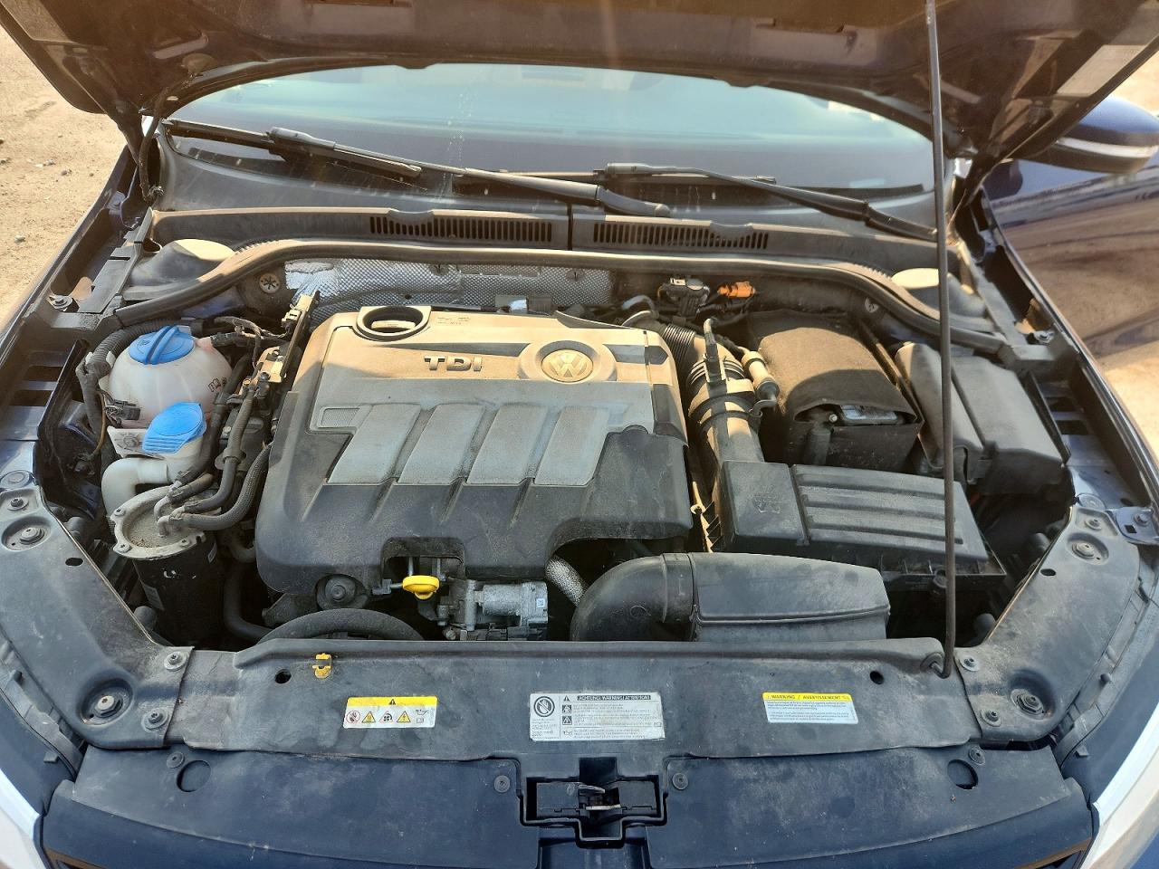 2014 Volkswagen Jetta Tdi Blue vin: 3VWLL7AJ7EM443493