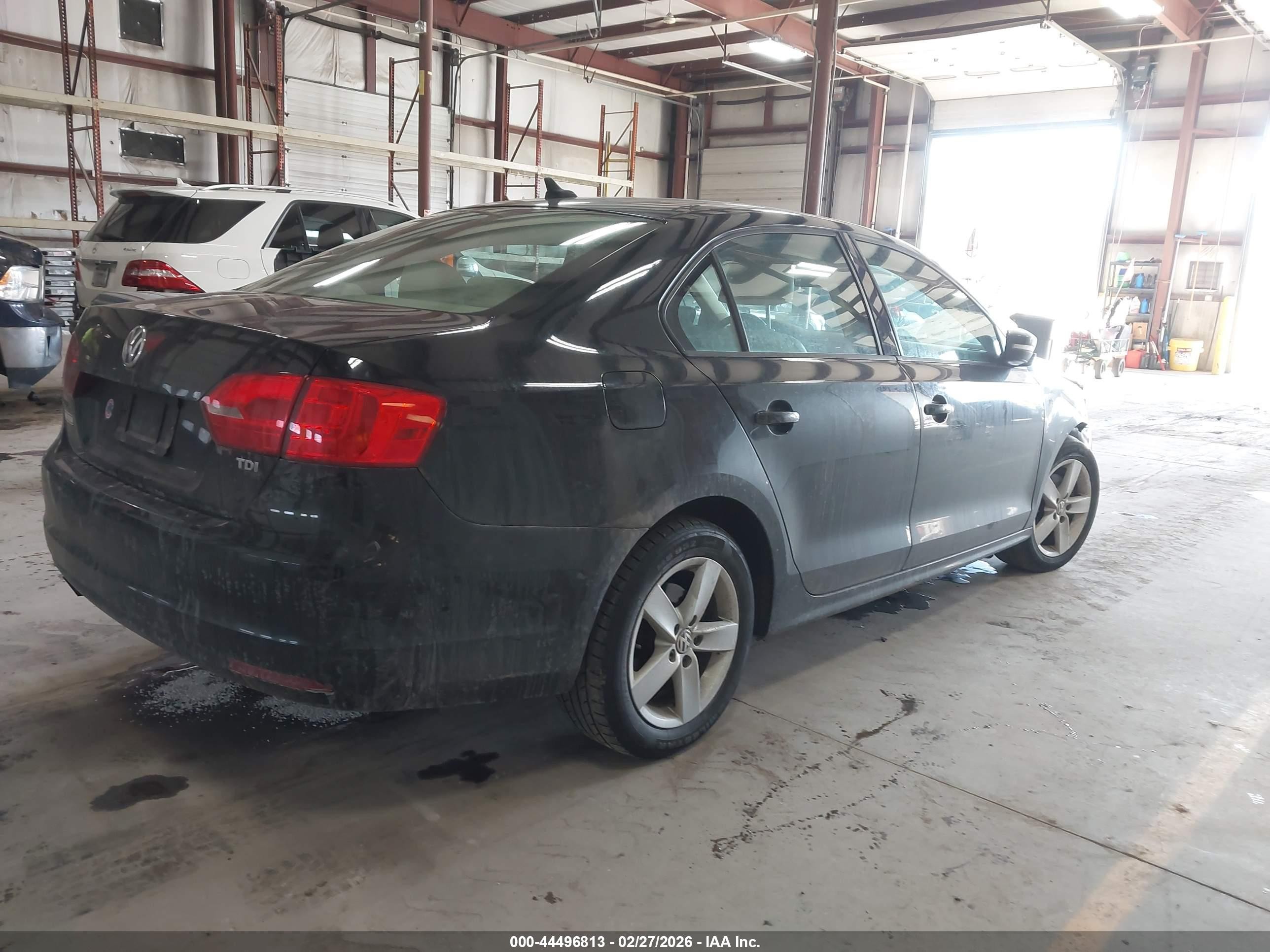 2011 Volkswagen Jetta 2.0l Tdi Black vin: 3VWLL7AJ8BM031174