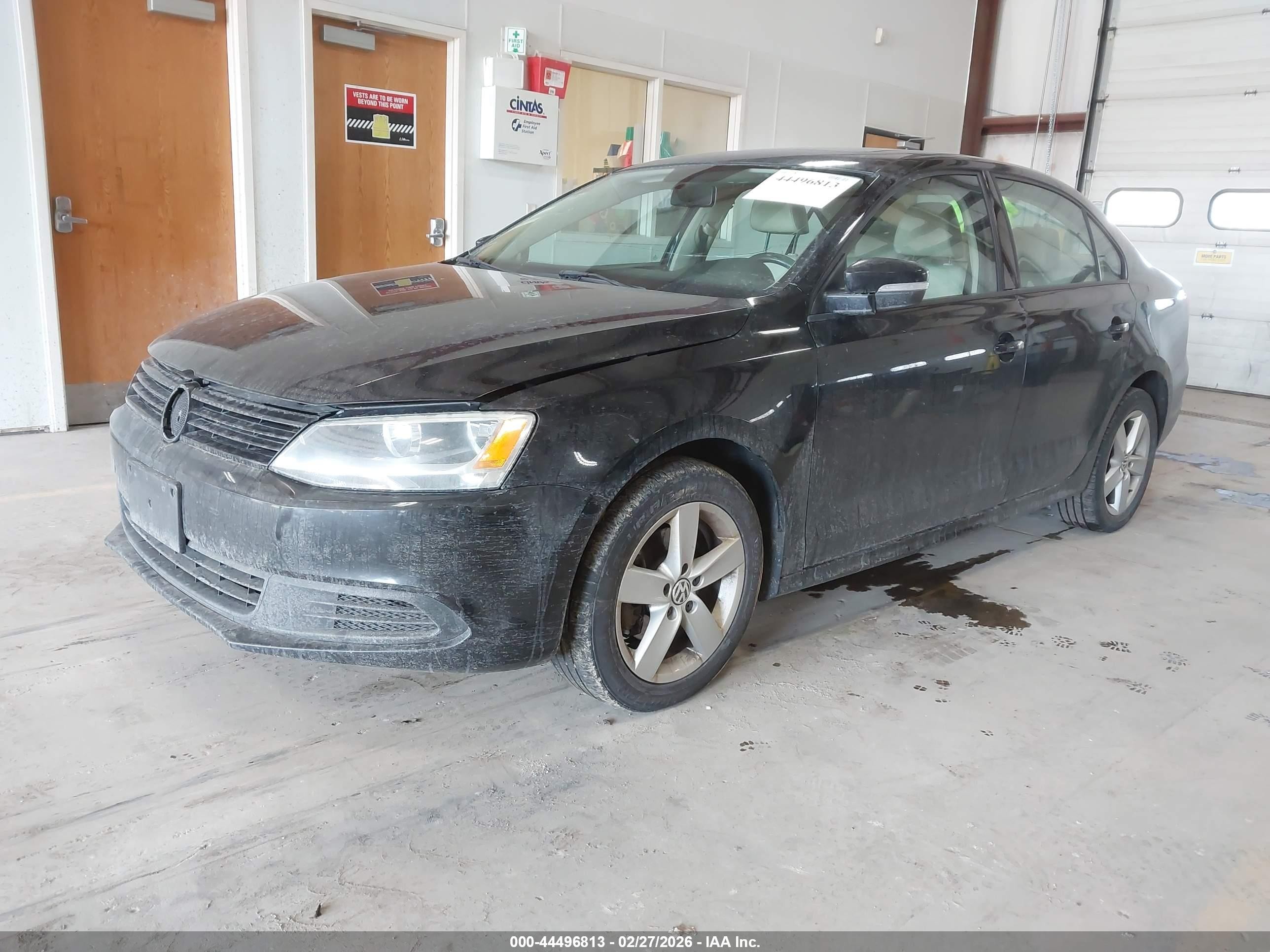 2011 Volkswagen Jetta 2.0l Tdi Black vin: 3VWLL7AJ8BM031174