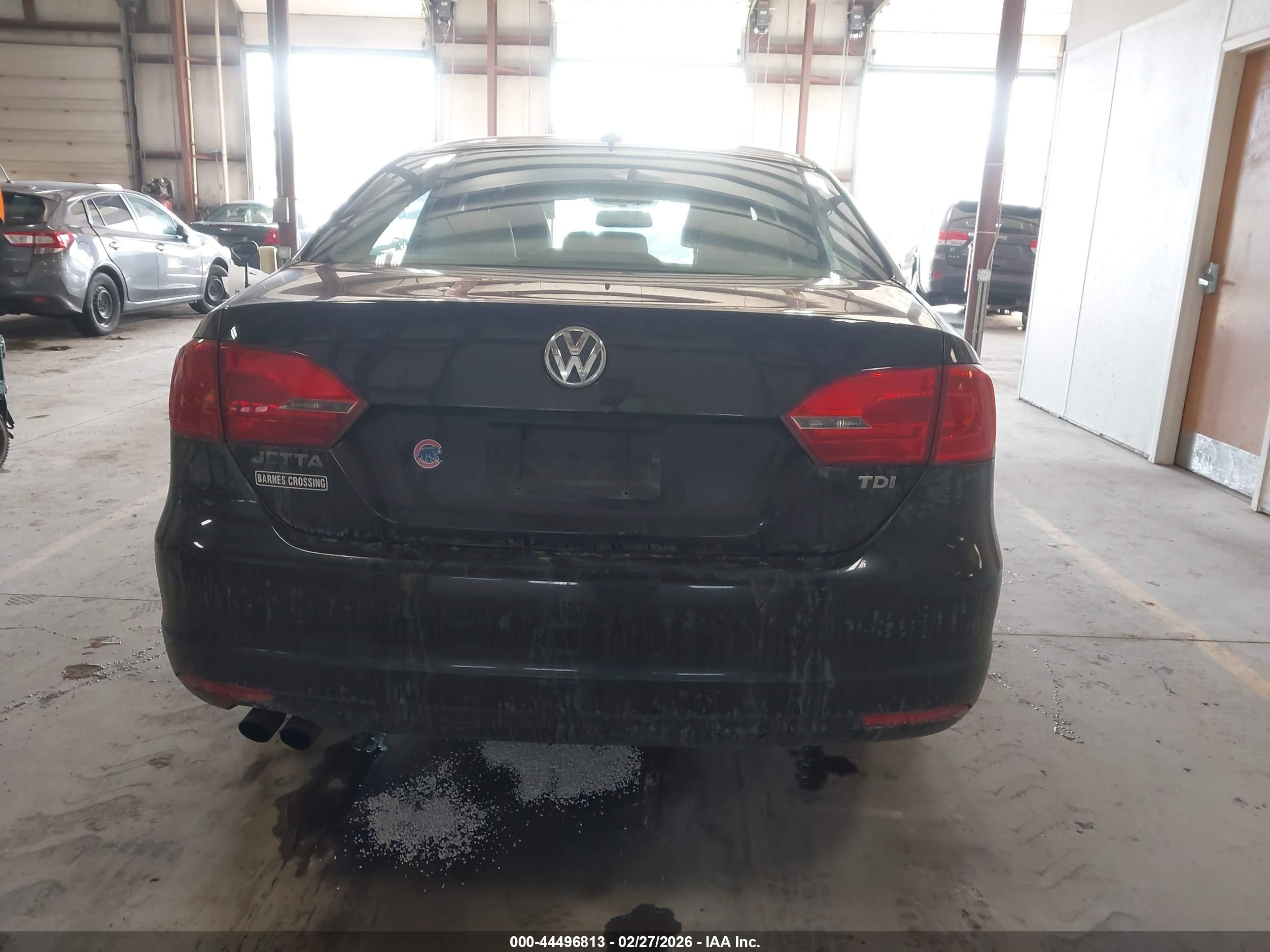 2011 Volkswagen Jetta 2.0l Tdi Black vin: 3VWLL7AJ8BM031174
