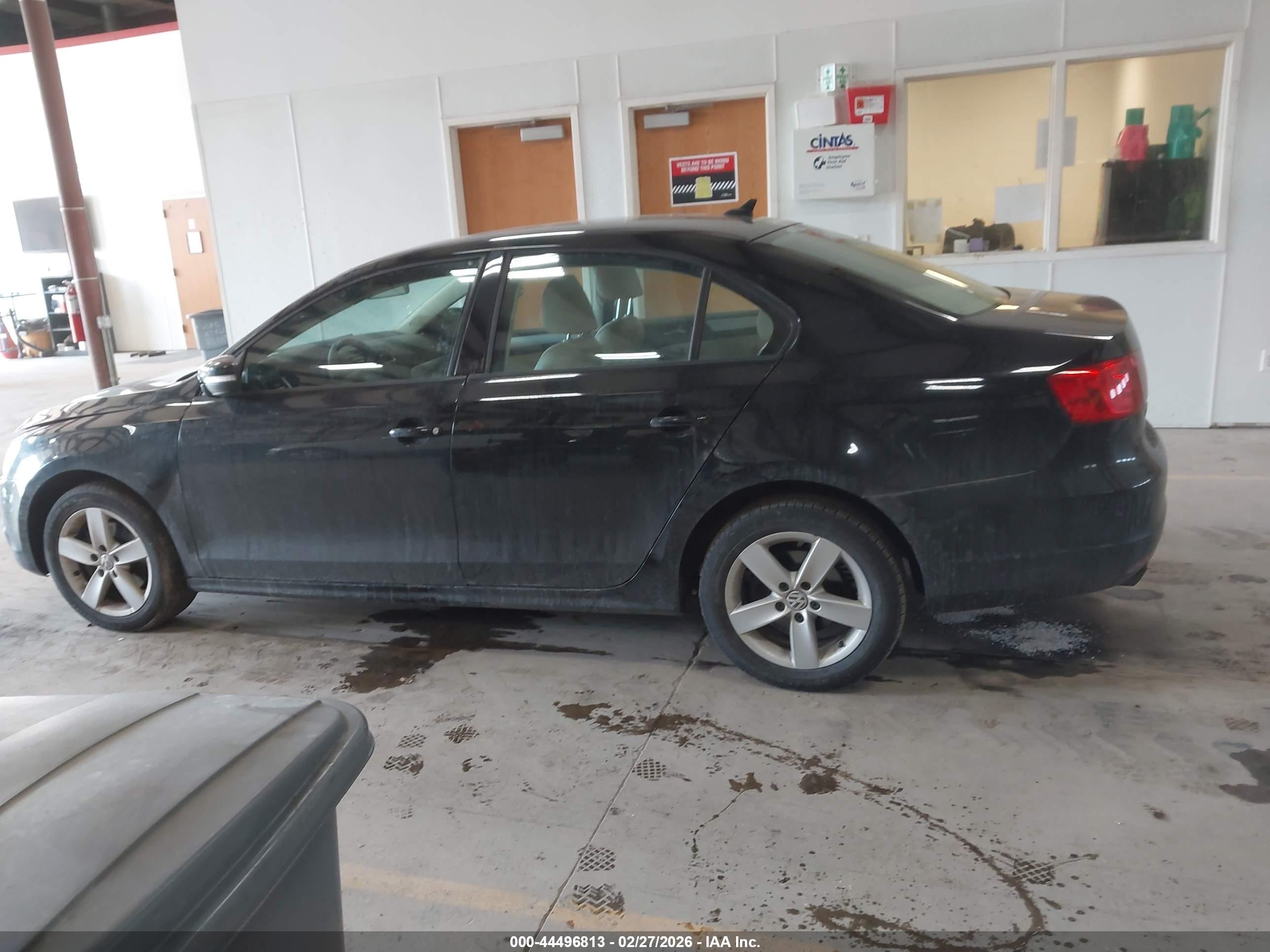 2011 Volkswagen Jetta 2.0l Tdi Black vin: 3VWLL7AJ8BM031174