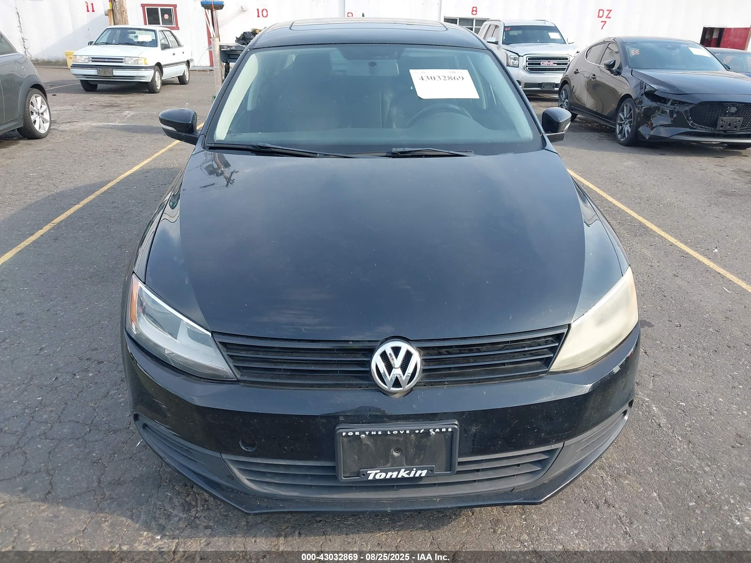 2011 Volkswagen Jetta 2.0l Tdi Black vin: 3VWLL7AJ8BM050193