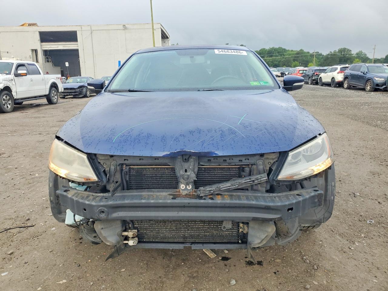 2011 Volkswagen Jetta Tdi Blue vin: 3VWLL7AJ8BM082495