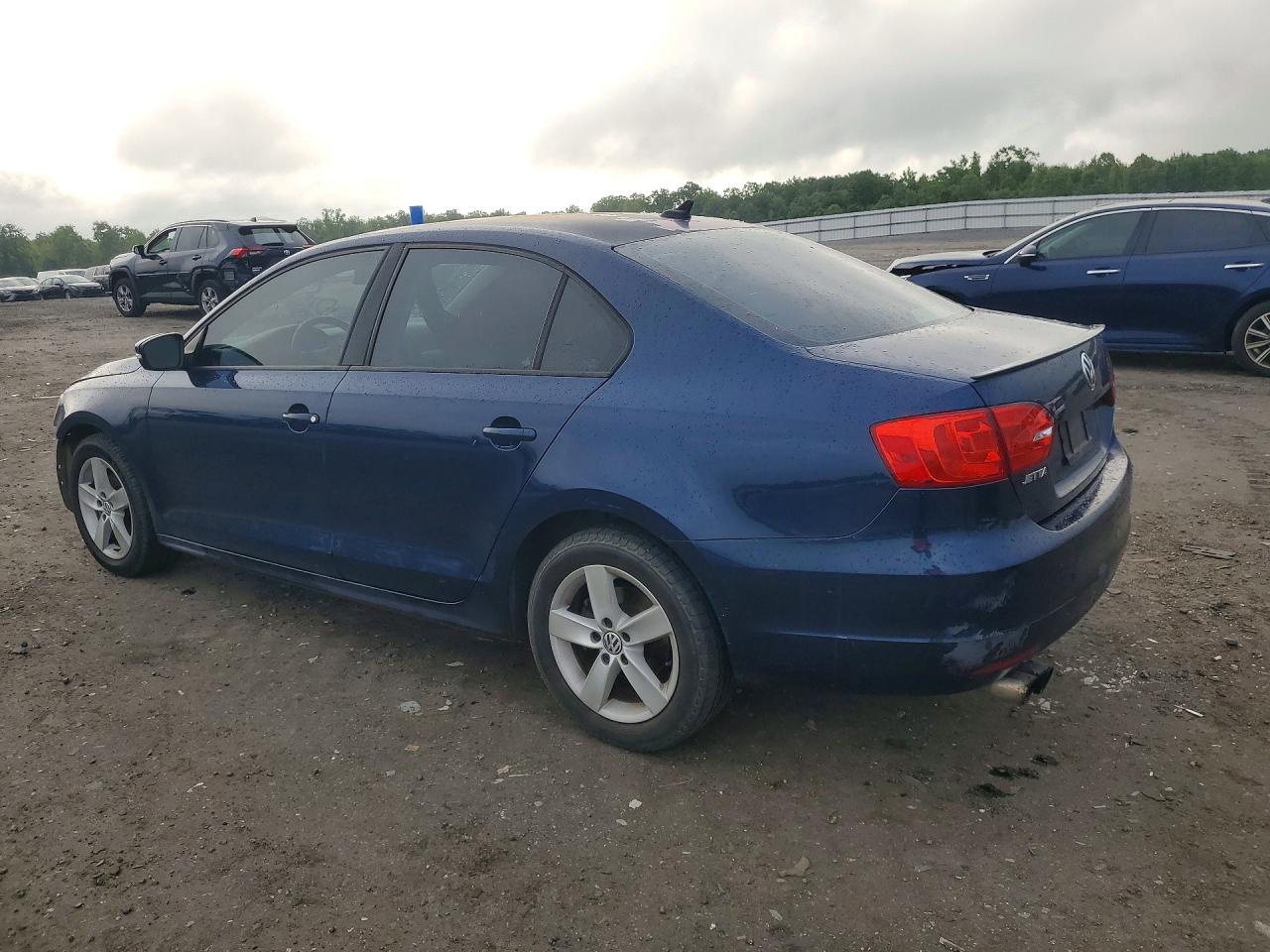 2011 Volkswagen Jetta Tdi Blue vin: 3VWLL7AJ8BM082495