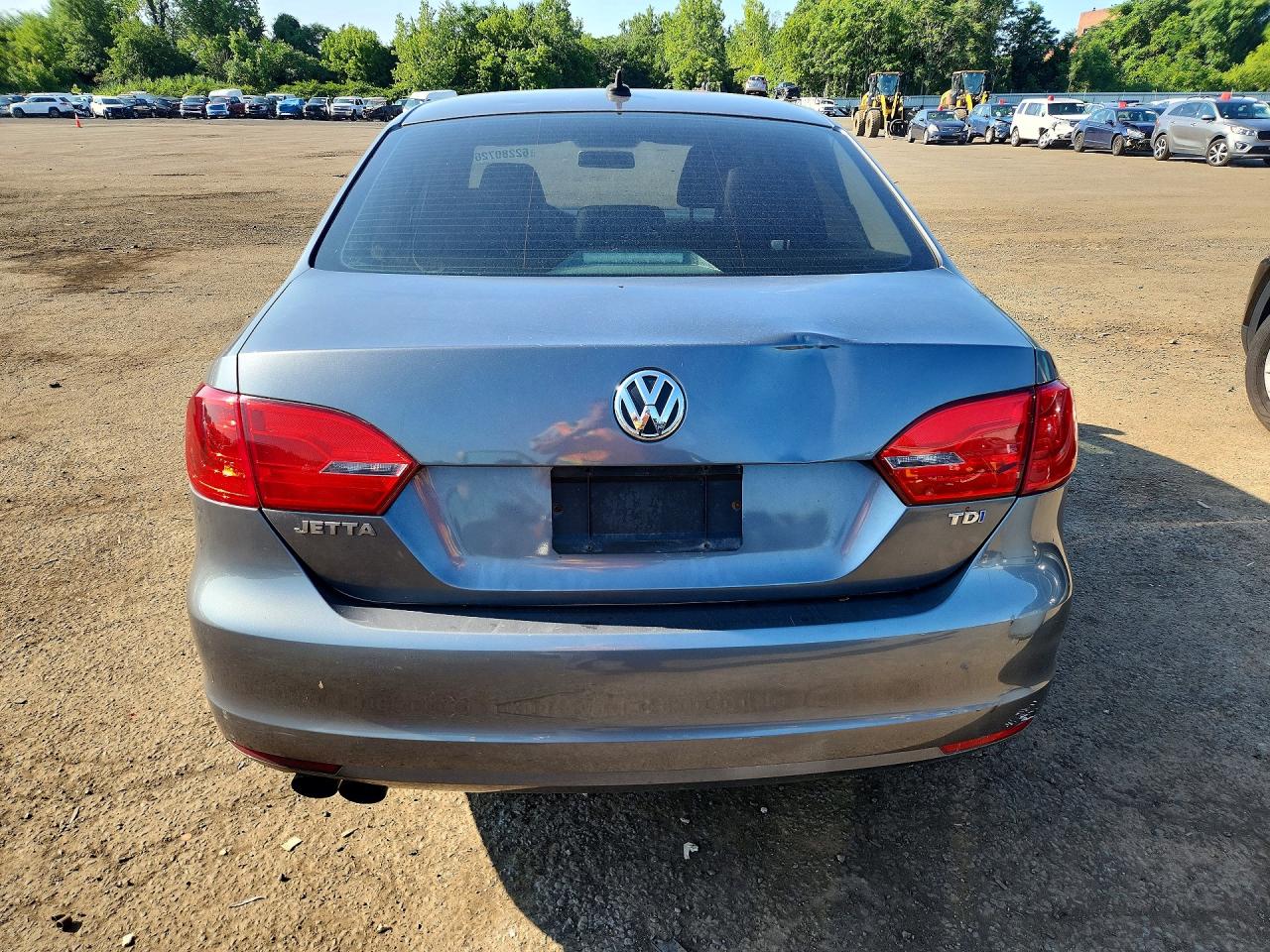 2012 Volkswagen Jetta Tdi Gray vin: 3VWLL7AJ8CM093997