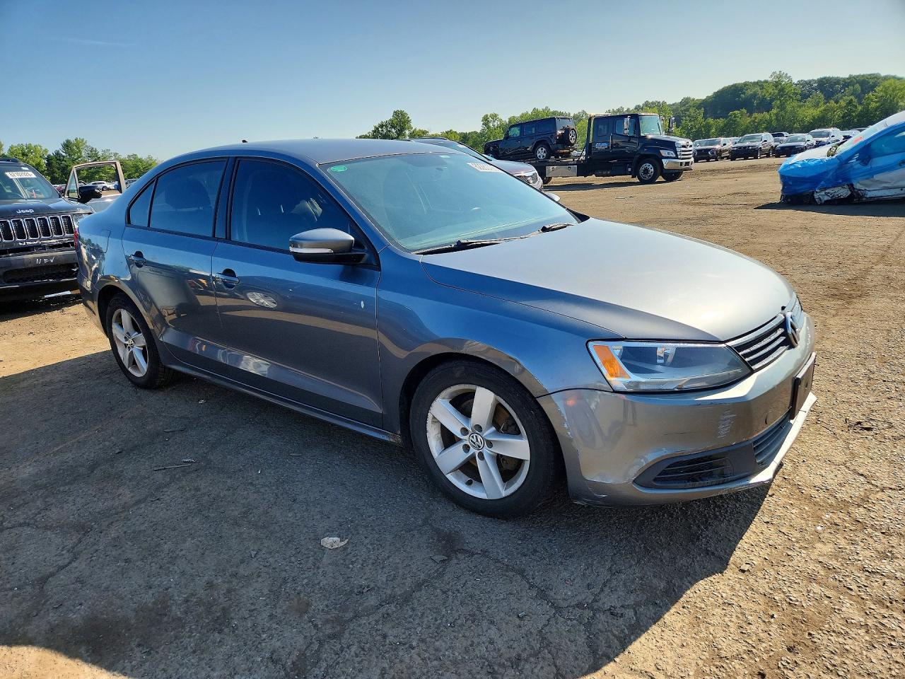 2012 Volkswagen Jetta Tdi Gray vin: 3VWLL7AJ8CM093997