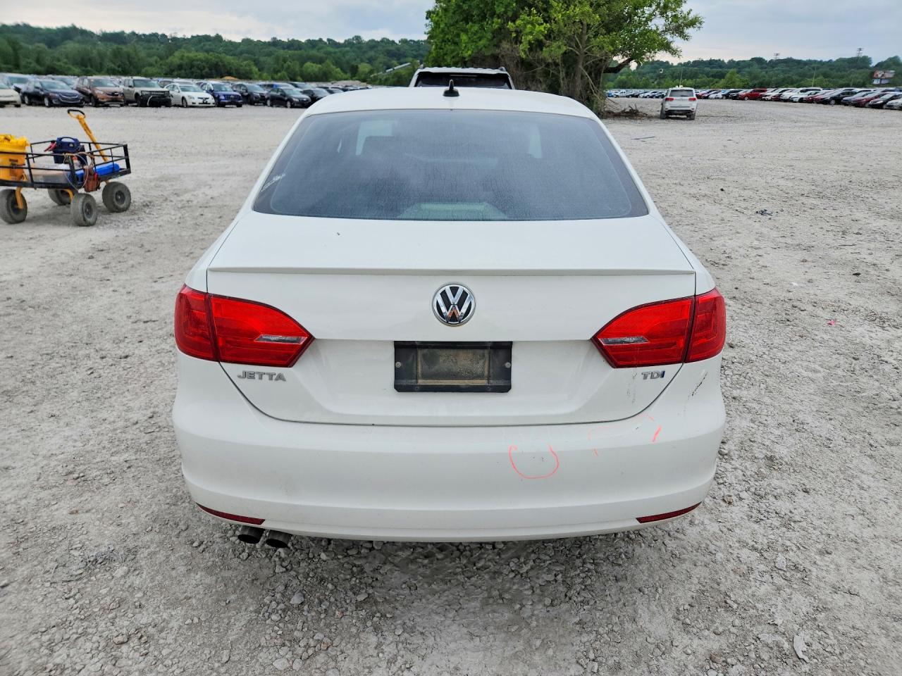 2013 Volkswagen Jetta Tdi White vin: 3VWLL7AJ8DM275877
