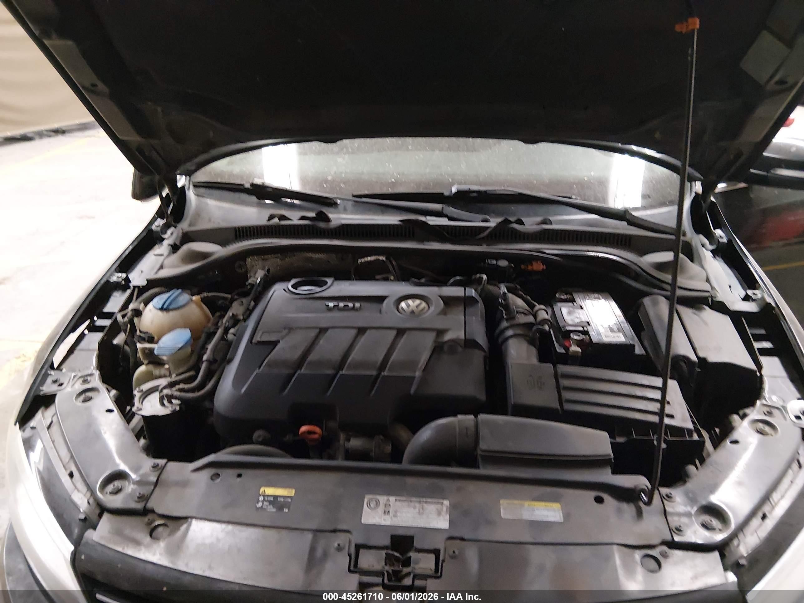 2013 Volkswagen Jetta 2.0l Tdi Black vin: 3VWLL7AJ8DM410582