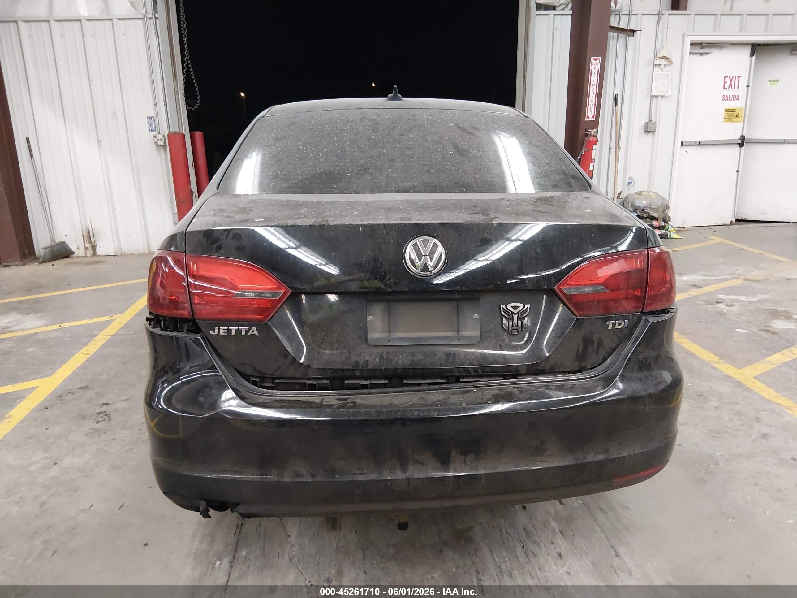 2013 Volkswagen Jetta 2.0l Tdi Black vin: 3VWLL7AJ8DM410582
