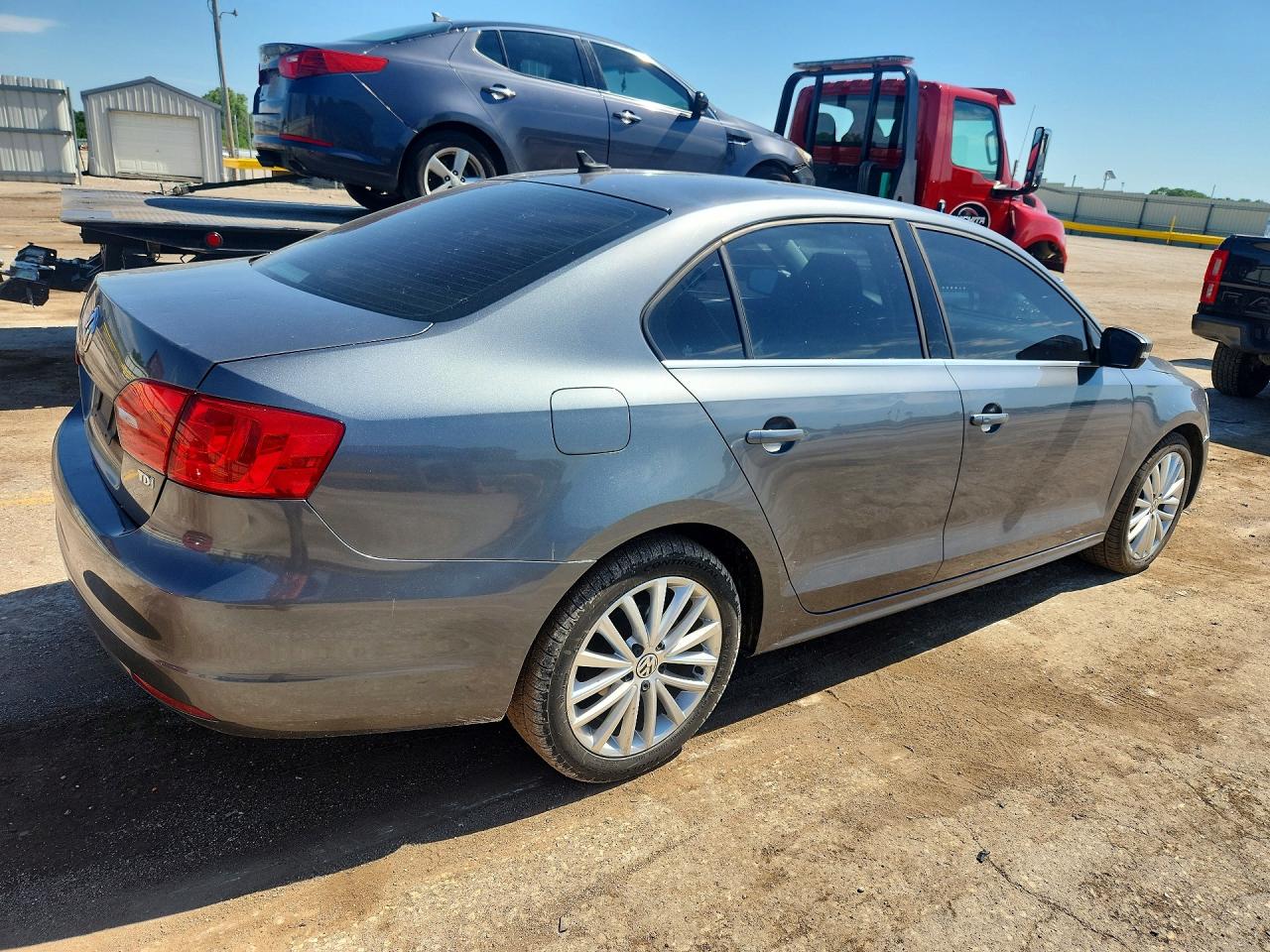 2013 Volkswagen Jetta Tdi Gray vin: 3VWLL7AJ8DM430072