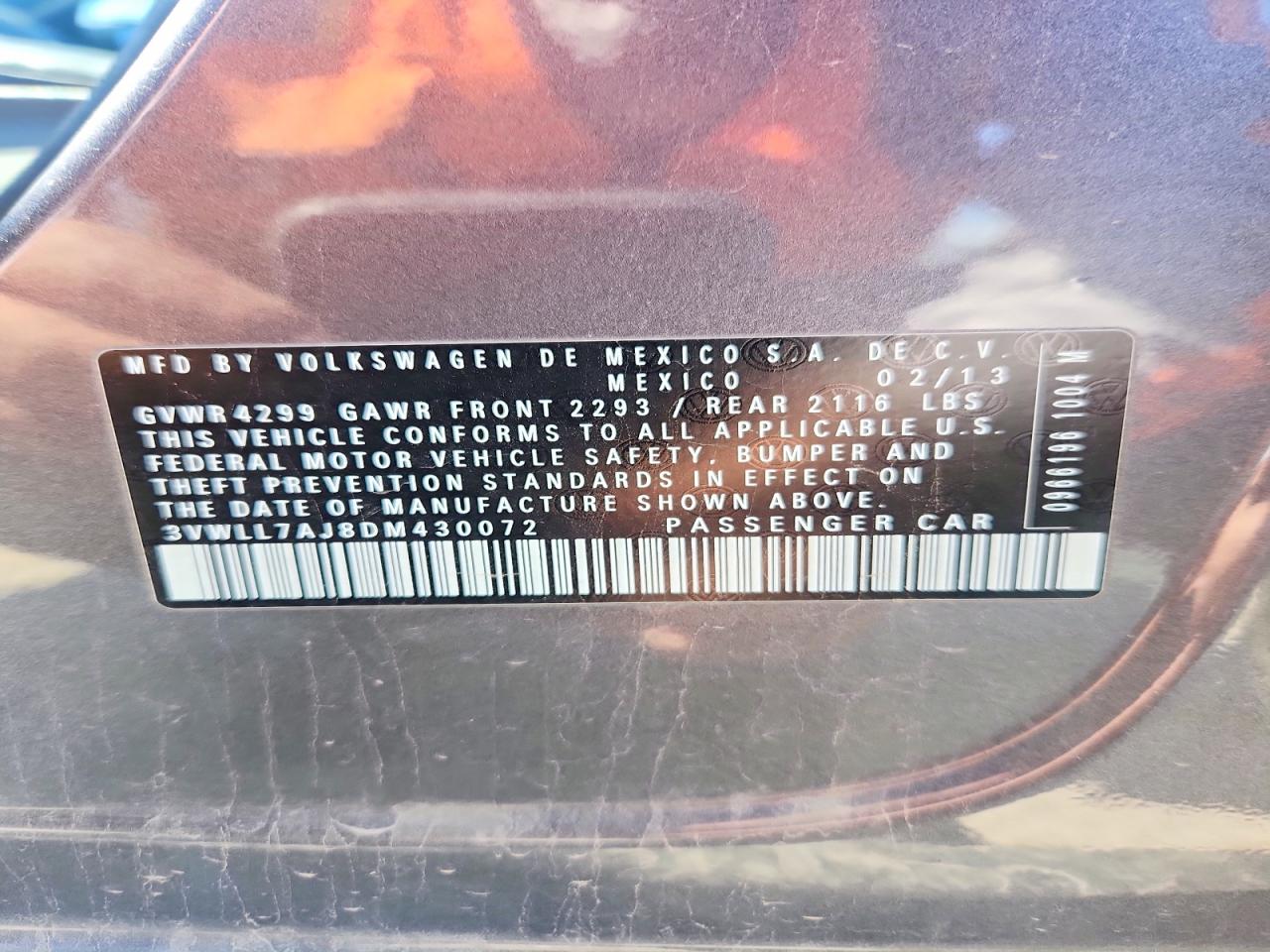2013 Volkswagen Jetta Tdi Gray vin: 3VWLL7AJ8DM430072