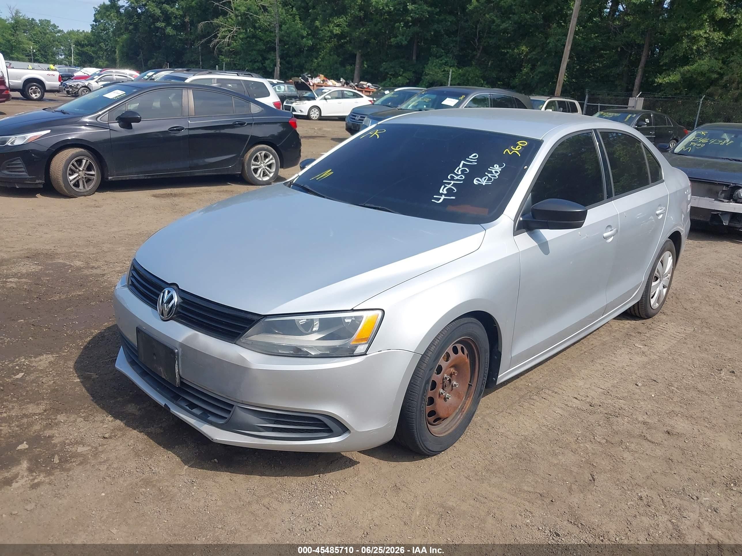 2014 Volkswagen Jetta 2.0l Tdi Value Edition Silver vin: 3VWLL7AJ8EM278442