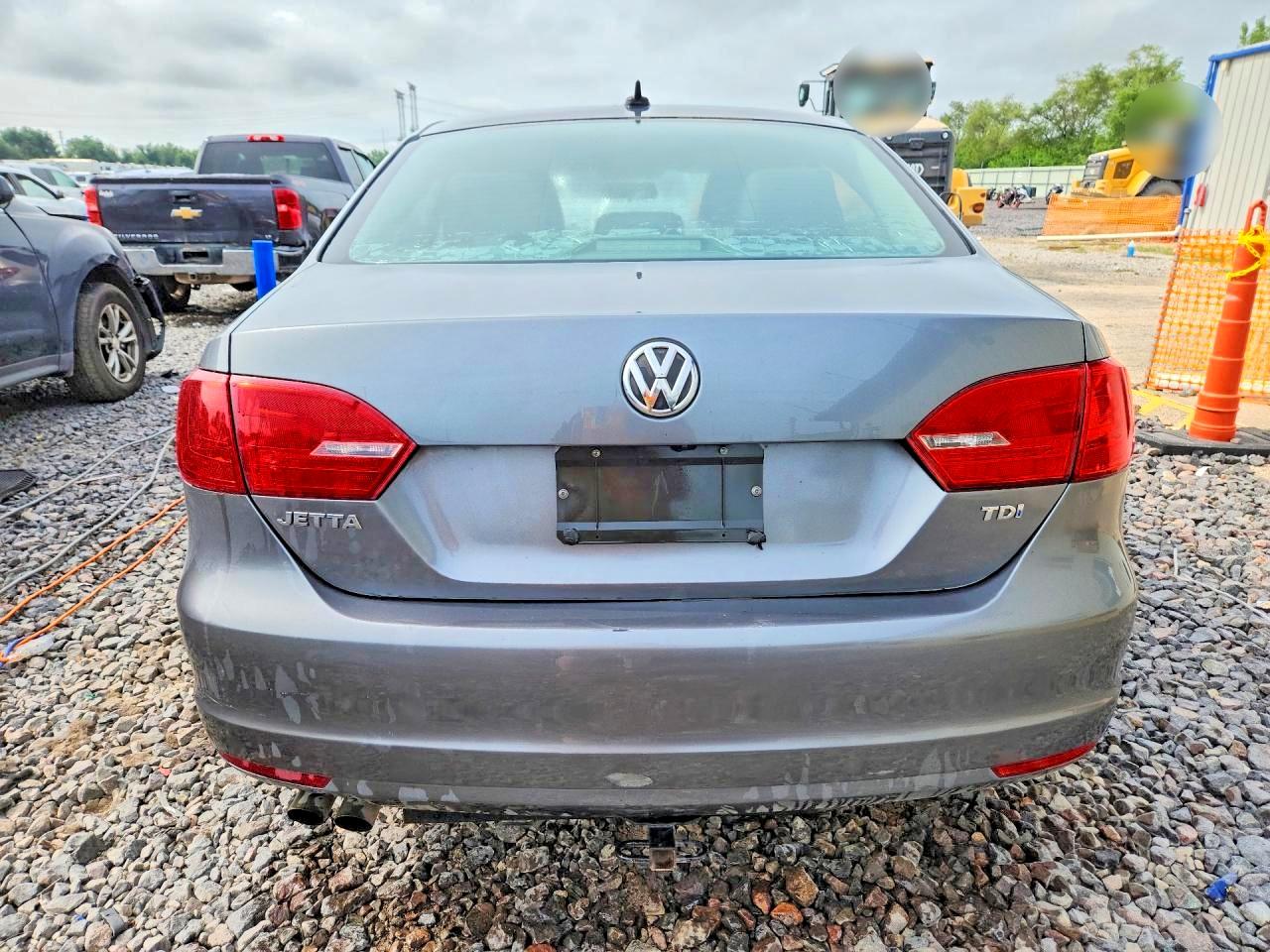 2014 Volkswagen Jetta Tdi Gray vin: 3VWLL7AJ8EM350868