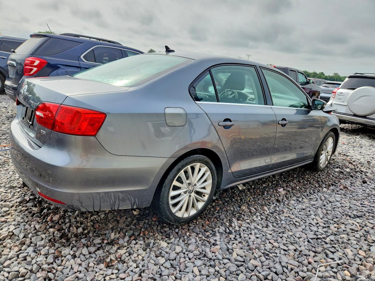 2014 Volkswagen Jetta Tdi Gray vin: 3VWLL7AJ8EM350868