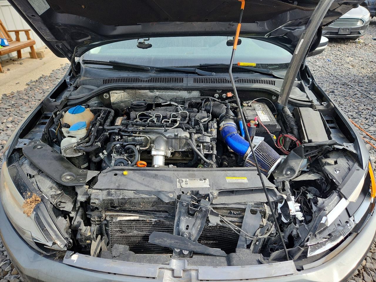 2014 Volkswagen Jetta Tdi Gray vin: 3VWLL7AJ8EM350868