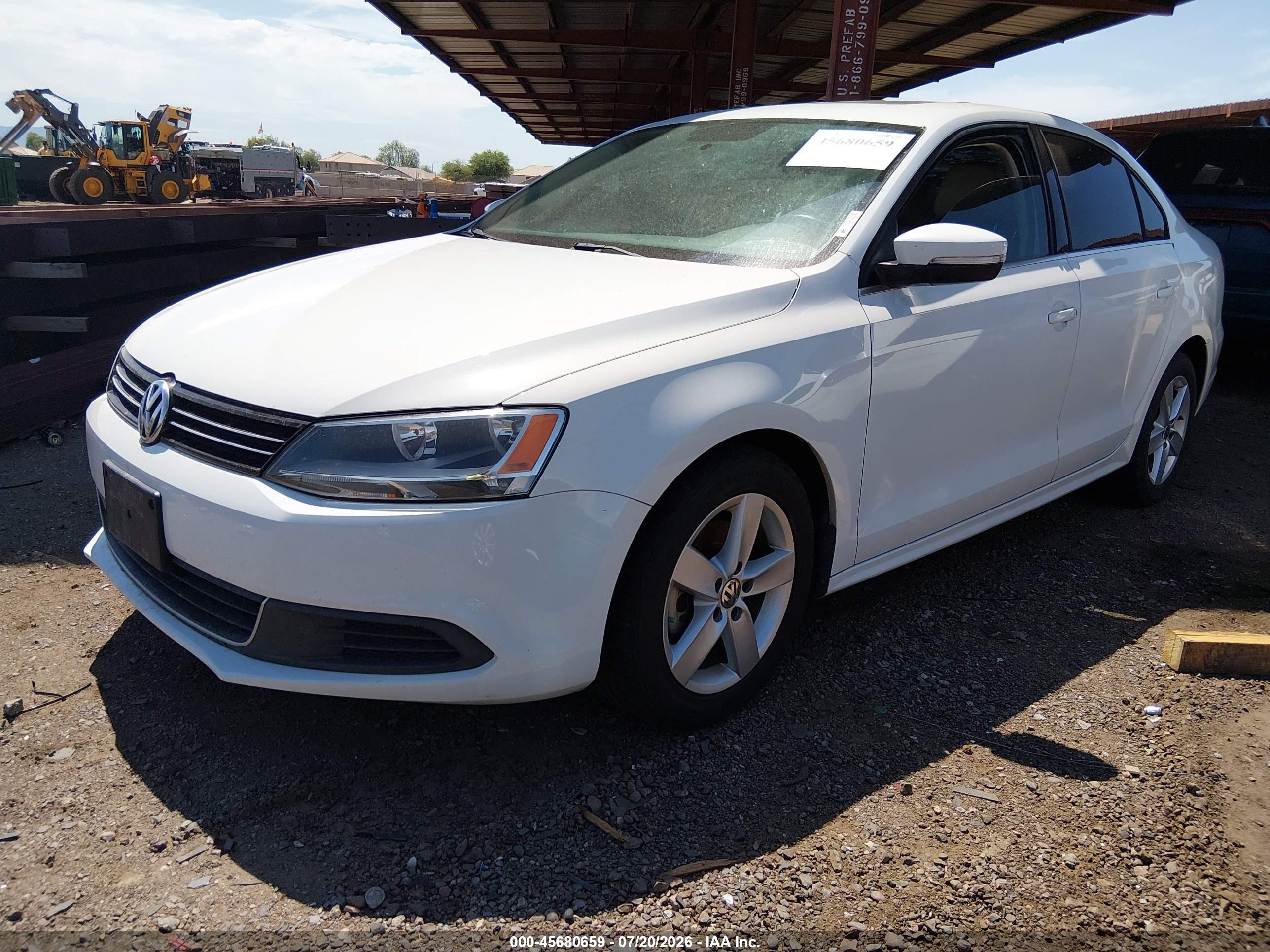 2014 Volkswagen Jetta 2.0l Tdi Белый vin: 3VWLL7AJ8EM435547