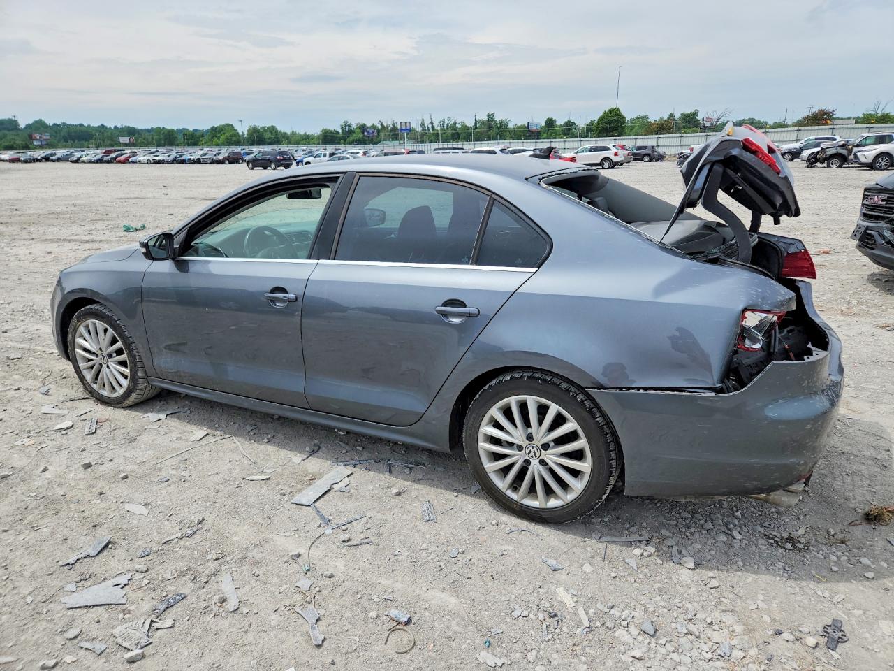 2014 Volkswagen Jetta Tdi Gray vin: 3VWLL7AJ8EM440392