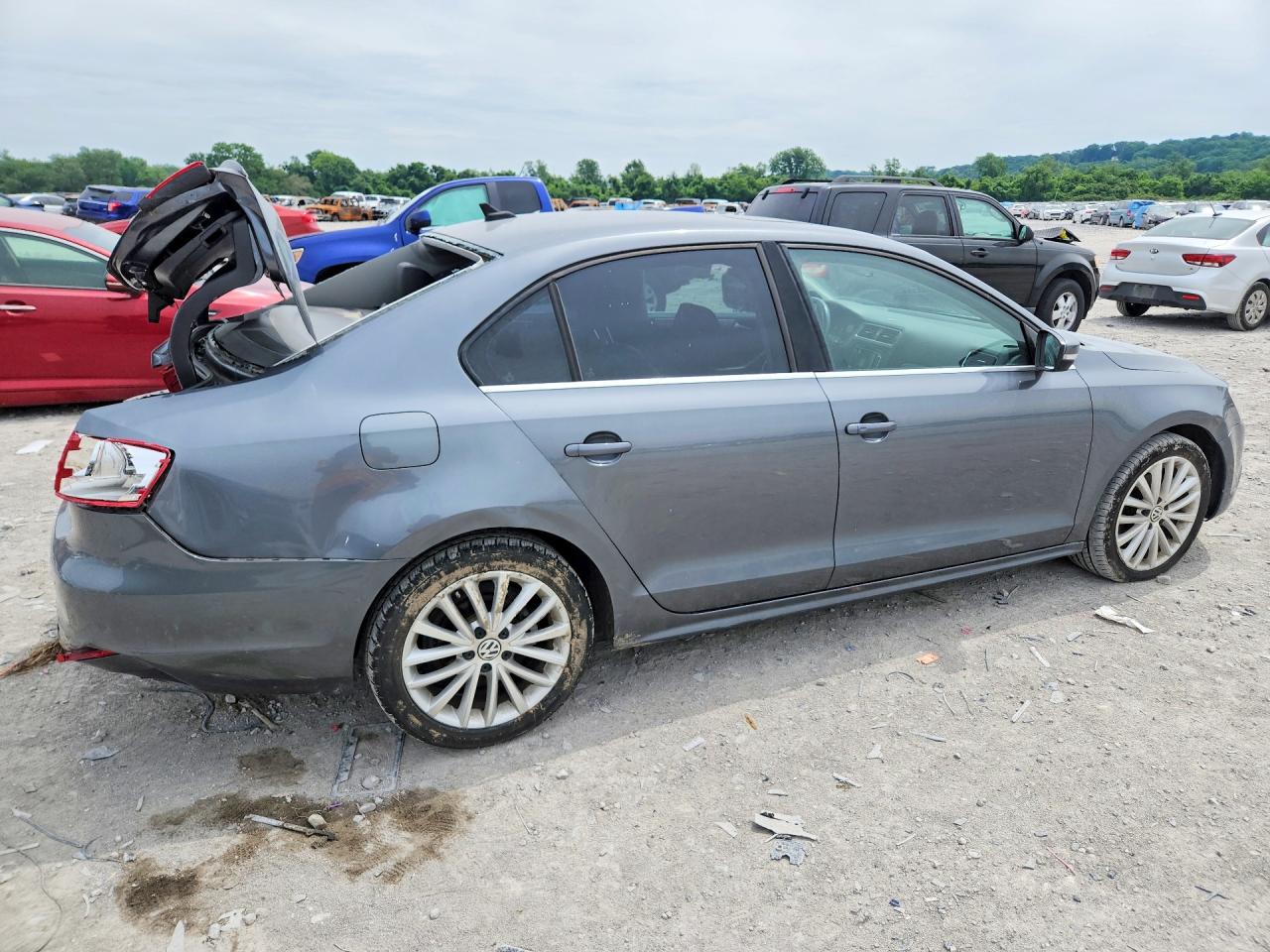2014 Volkswagen Jetta Tdi Gray vin: 3VWLL7AJ8EM440392