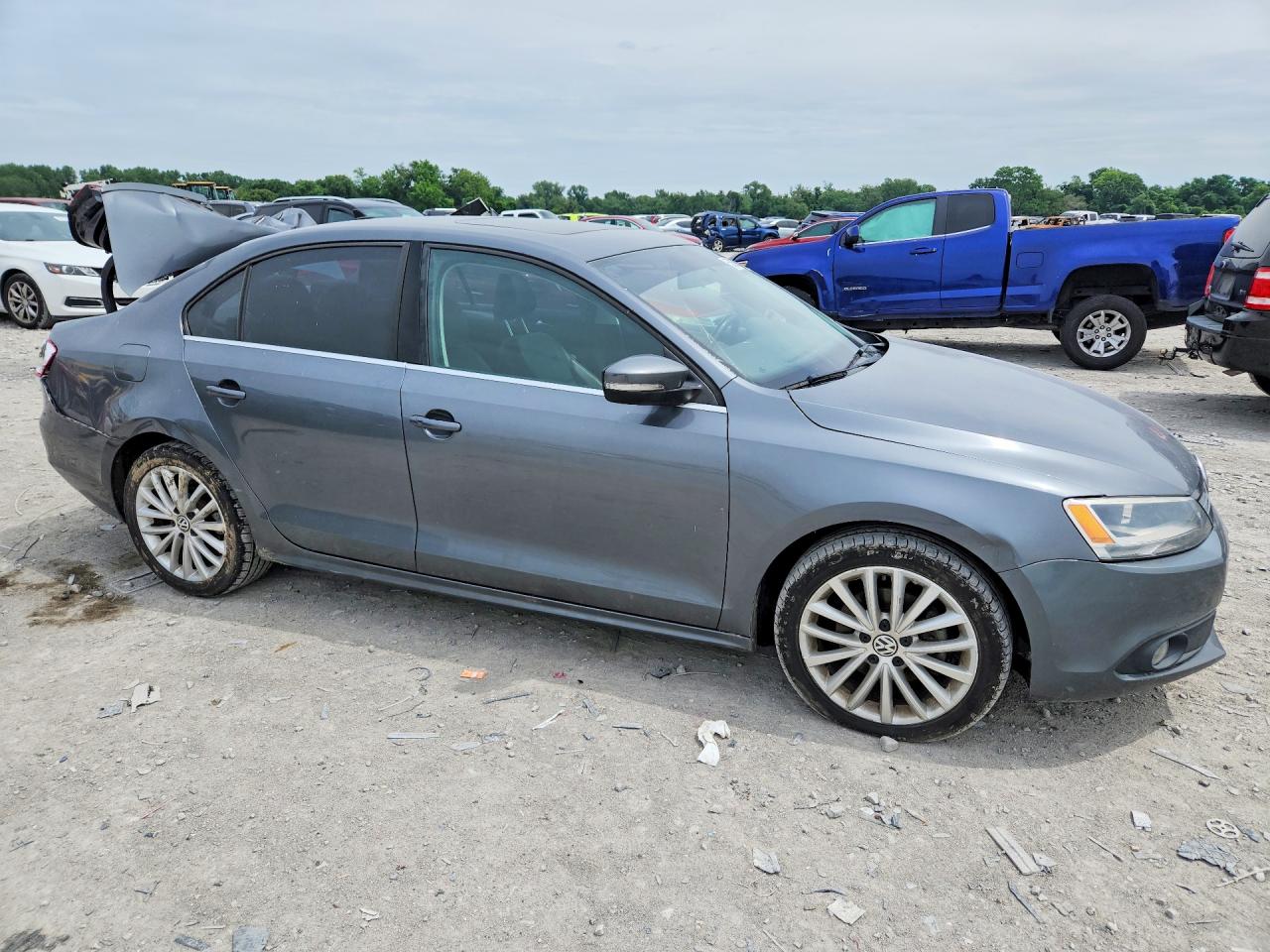 2014 Volkswagen Jetta Tdi Gray vin: 3VWLL7AJ8EM440392