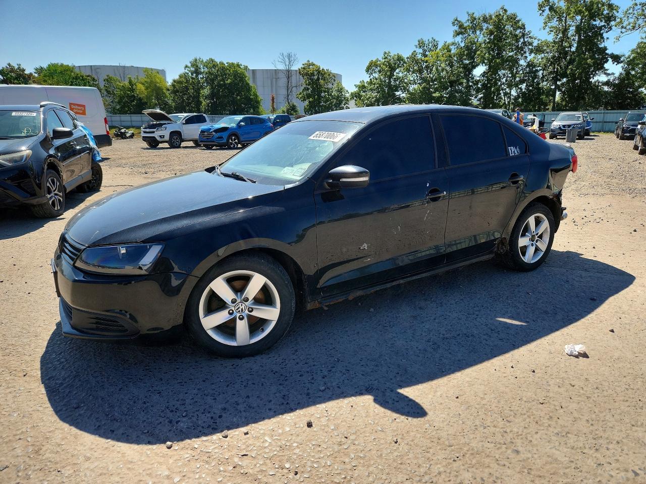 2011 Volkswagen Jetta Tdi Black vin: 3VWLL7AJ9BM033273