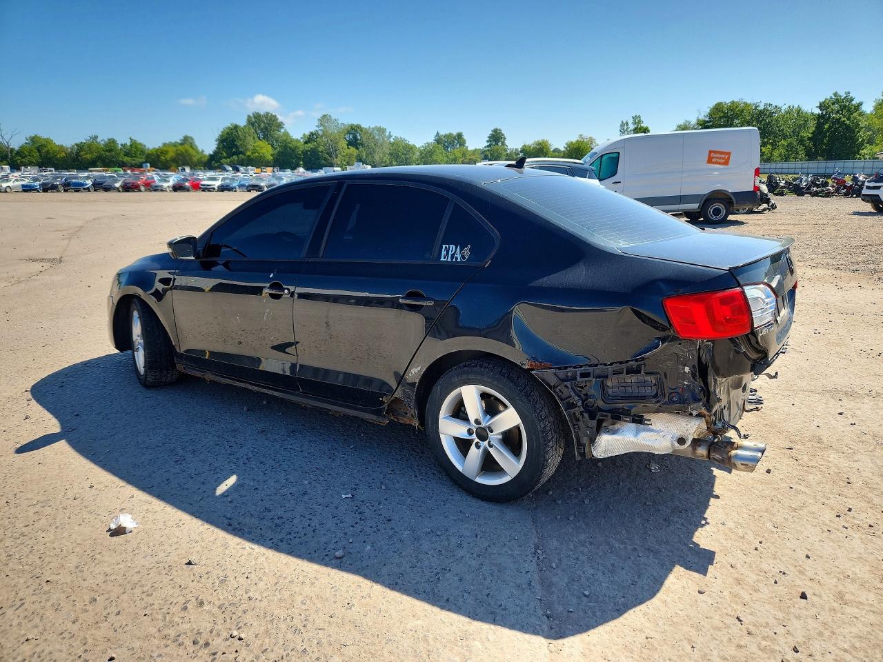 2011 Volkswagen Jetta Tdi Black vin: 3VWLL7AJ9BM033273
