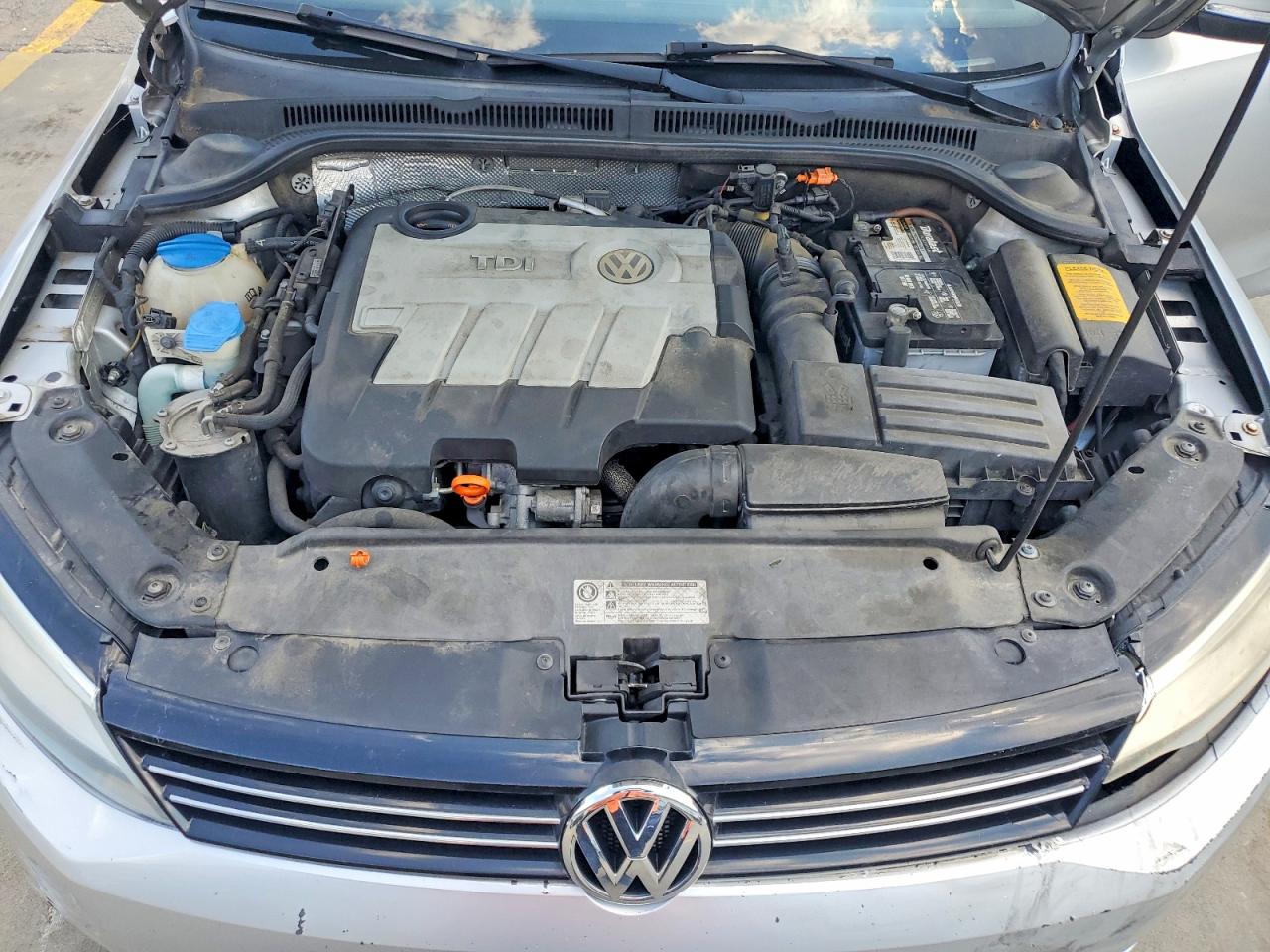 2012 Volkswagen Jetta Tdi Silver vin: 3VWLL7AJ9CM368387