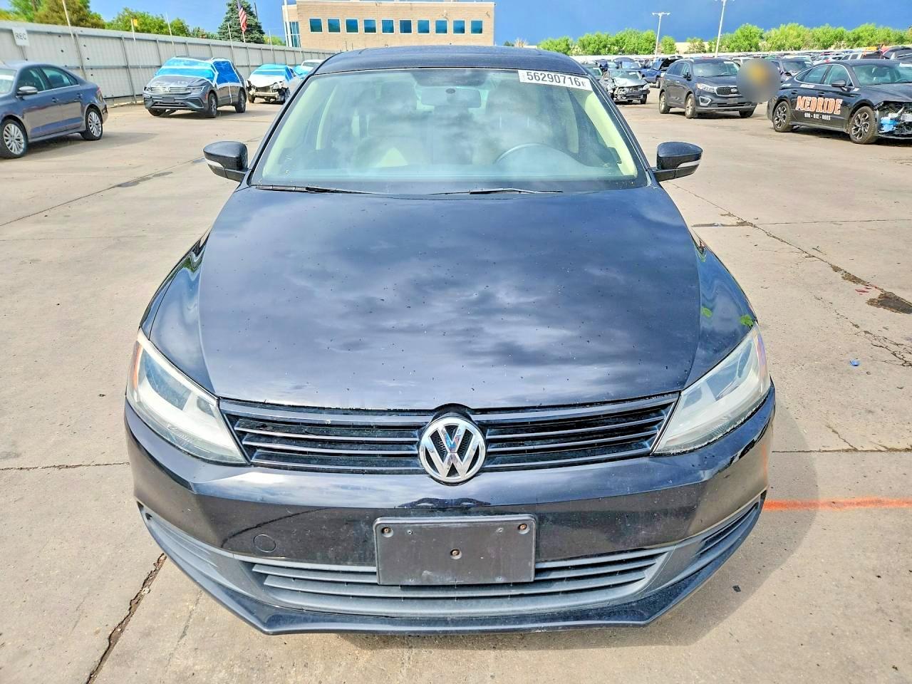 2012 Volkswagen Jetta Tdi Black vin: 3VWLL7AJ9CM423355