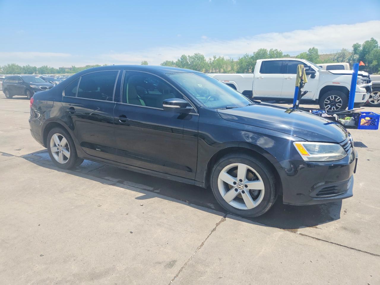 2012 Volkswagen Jetta Tdi Black vin: 3VWLL7AJ9CM423355