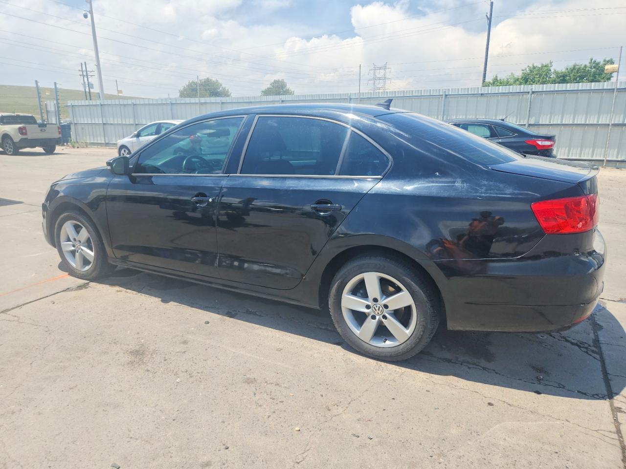 2012 Volkswagen Jetta Tdi Black vin: 3VWLL7AJ9CM423355