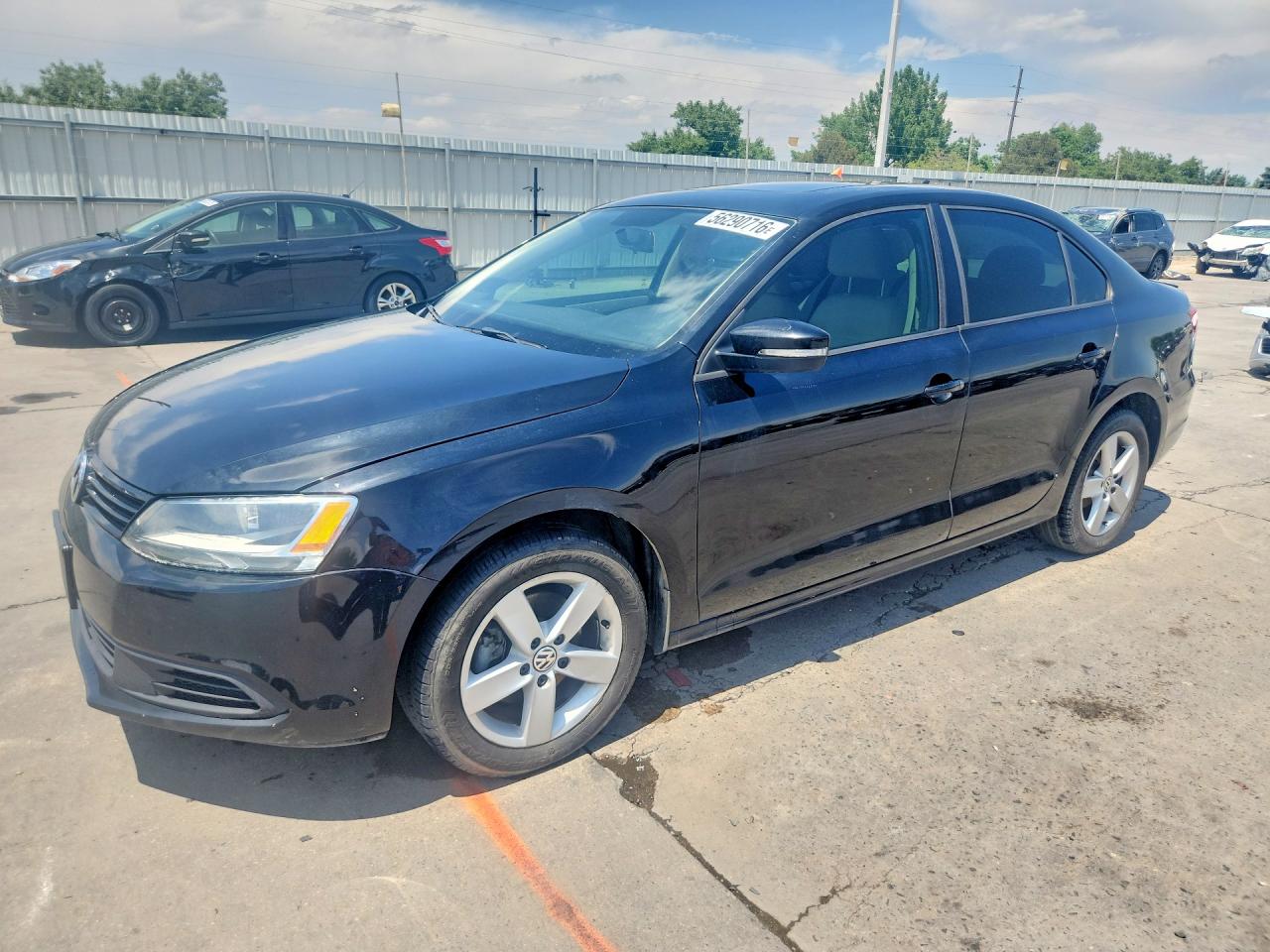 2012 Volkswagen Jetta Tdi Black vin: 3VWLL7AJ9CM423355