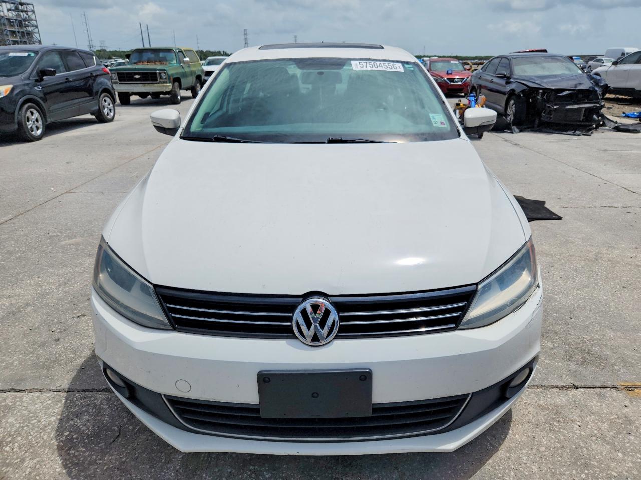 2013 Volkswagen Jetta Tdi White vin: 3VWLL7AJ9DM360730