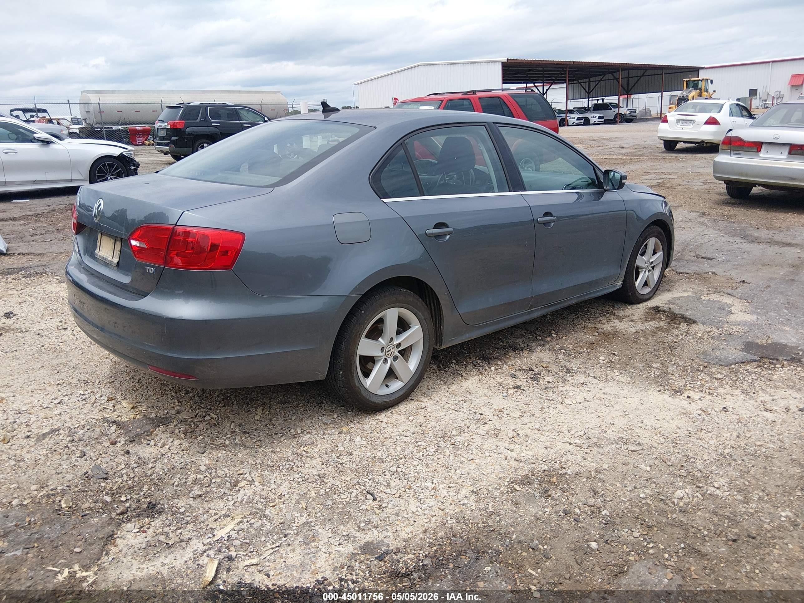 2013 Volkswagen Jetta 2.0l Tdi Gray vin: 3VWLL7AJ9DM387135