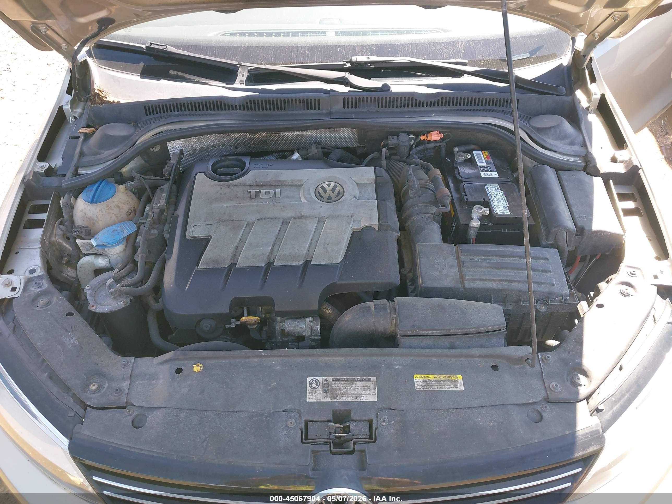 2014 Volkswagen Jetta 2.0l Tdi Желто-коричневый vin: 3VWLL7AJ9EM246180