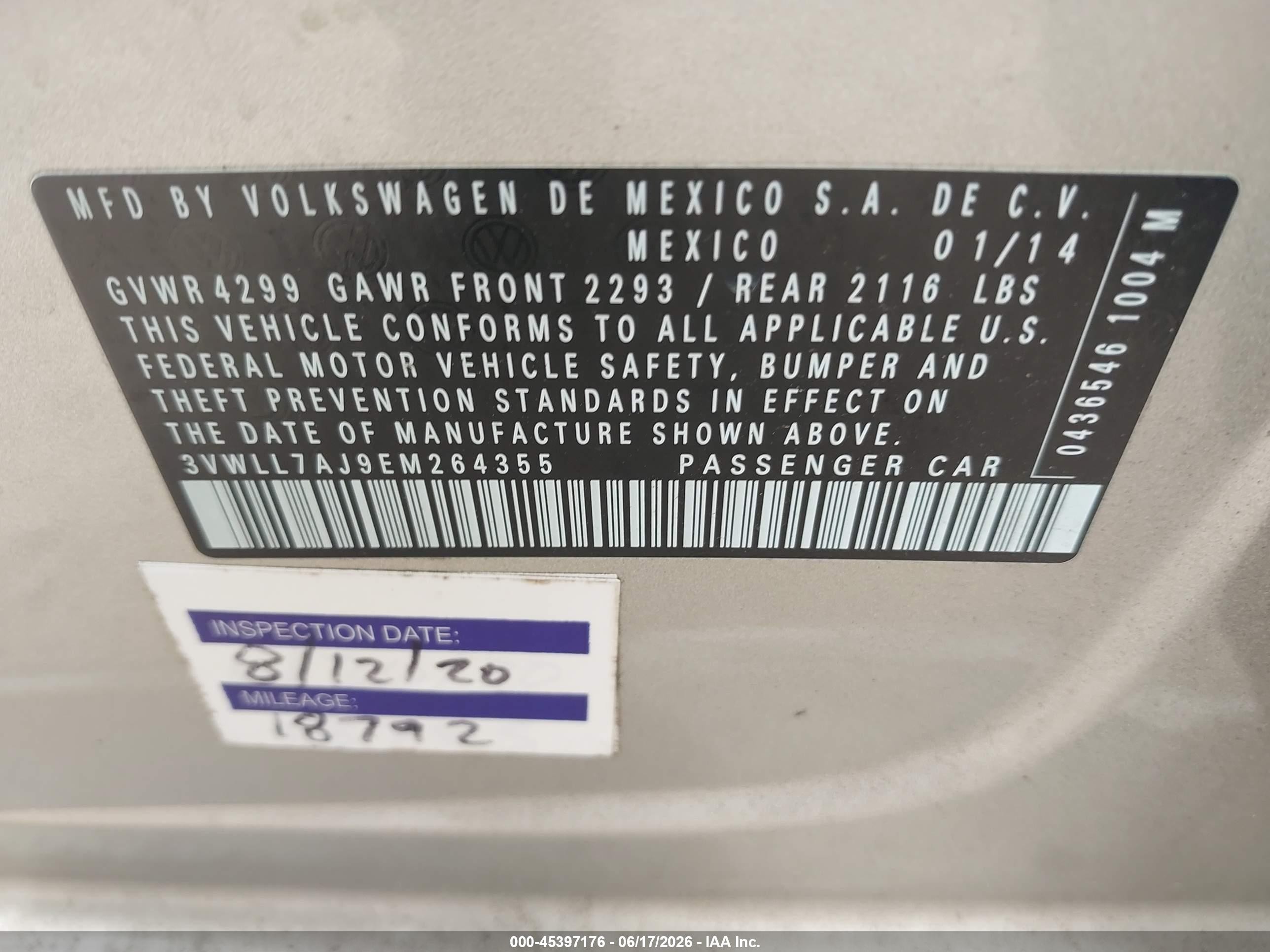 2014 Volkswagen Jetta 2.0l Tdi Beige vin: 3VWLL7AJ9EM264355