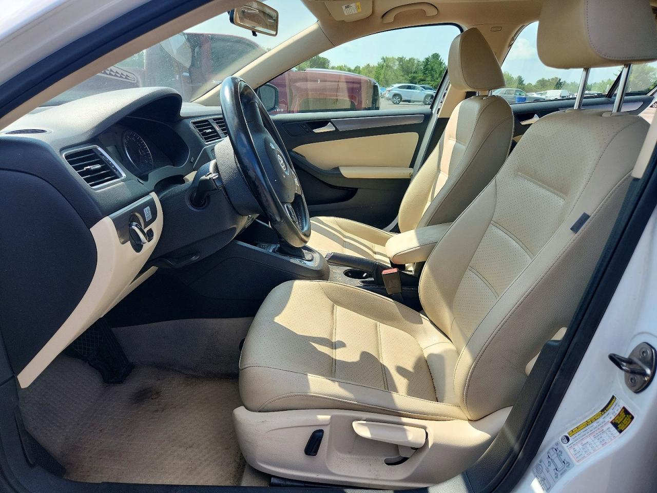 2014 Volkswagen Jetta Tdi White vin: 3VWLL7AJ9EM280006