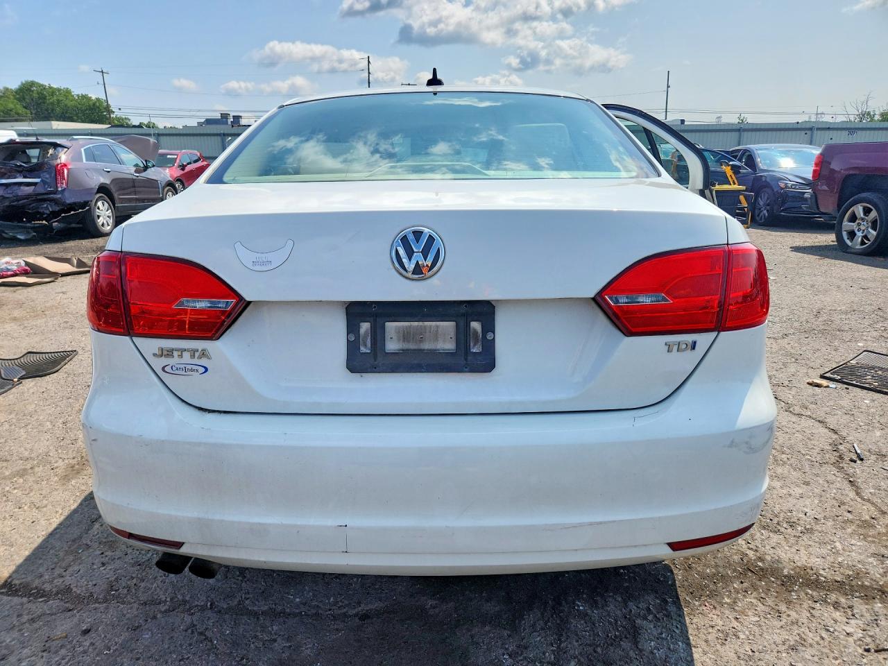 2014 Volkswagen Jetta Tdi White vin: 3VWLL7AJ9EM280006