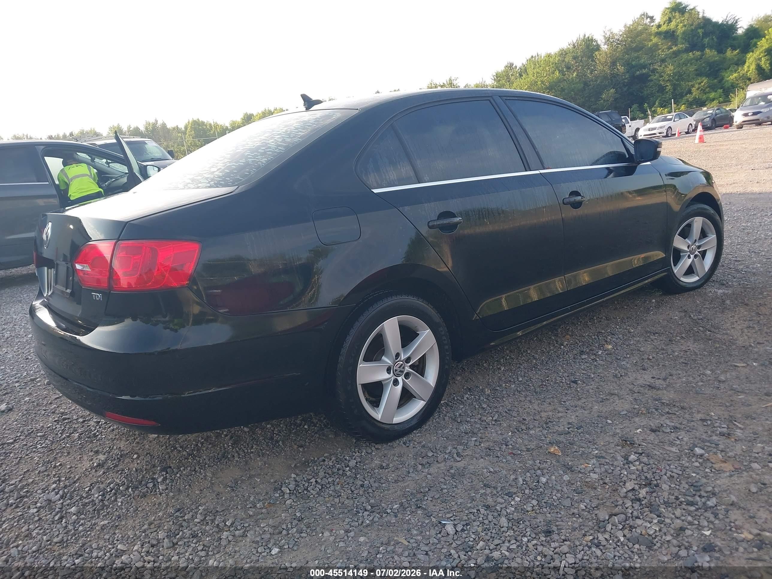 2014 Volkswagen Jetta 2.0l Tdi Черный vin: 3VWLL7AJ9EM353438