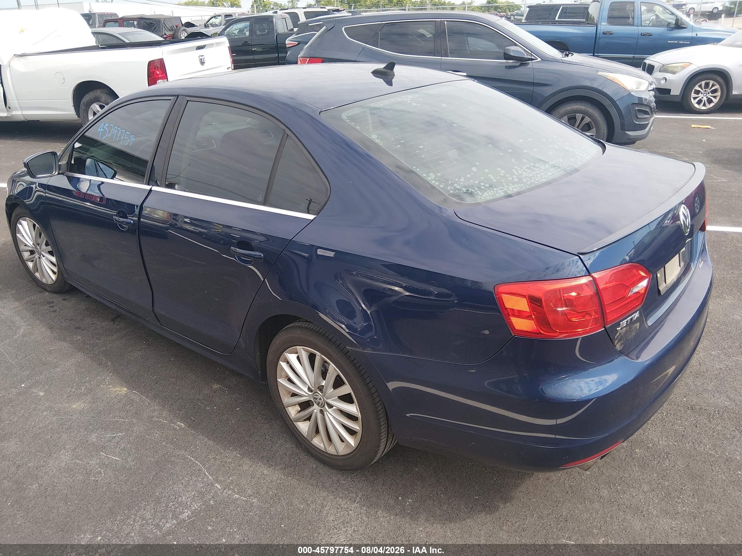 2014 Volkswagen Jetta 2.0l Tdi Blue vin: 3VWLL7AJ9EM394071