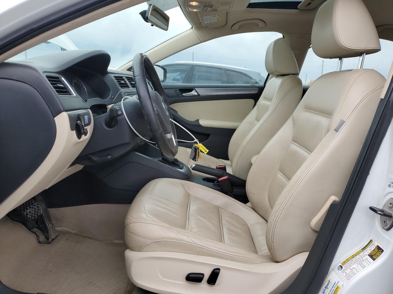 2014 Volkswagen Jetta Tdi White vin: 3VWLL7AJ9EM402833