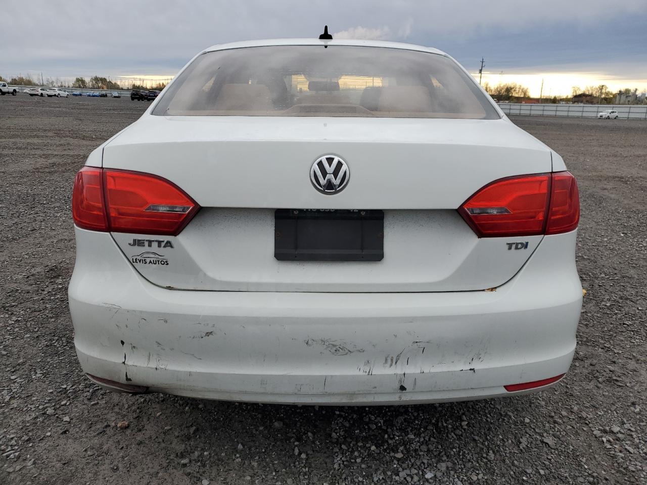 2014 Volkswagen Jetta Tdi White vin: 3VWLL7AJ9EM402833