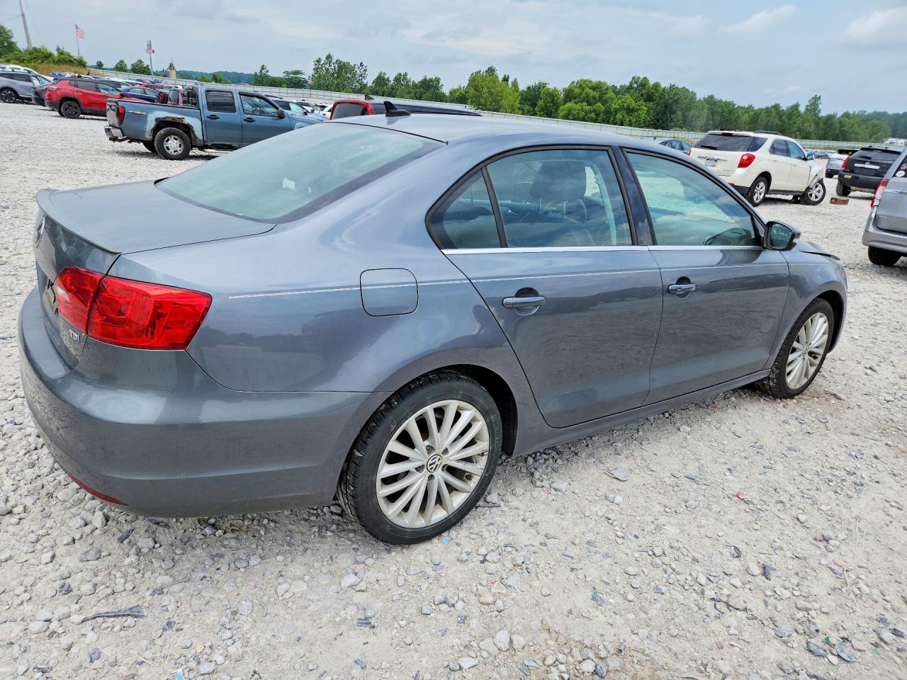 2014 Volkswagen Jetta Tdi Gray vin: 3VWLL7AJ9EM434083
