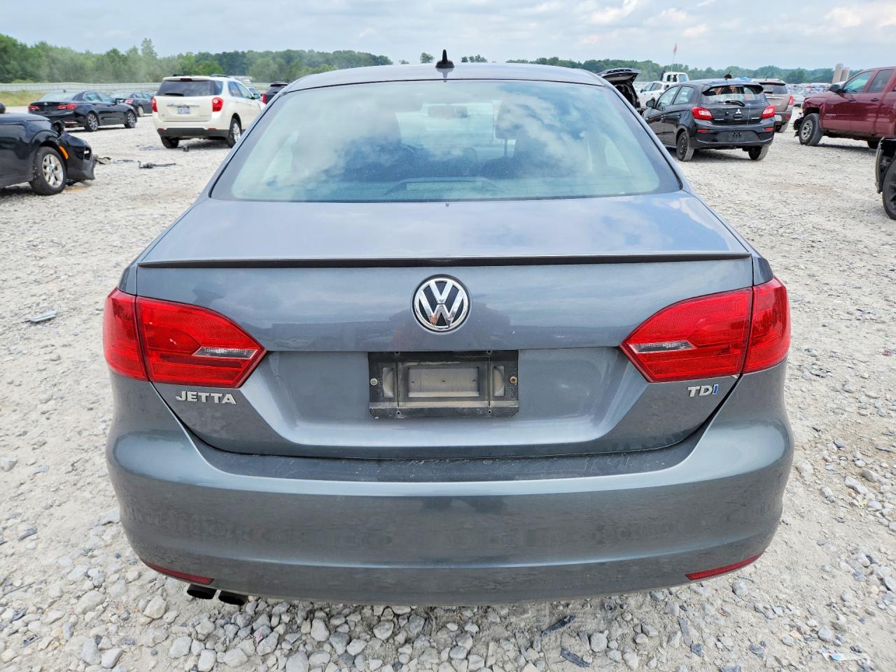 2014 Volkswagen Jetta Tdi Gray vin: 3VWLL7AJ9EM434083