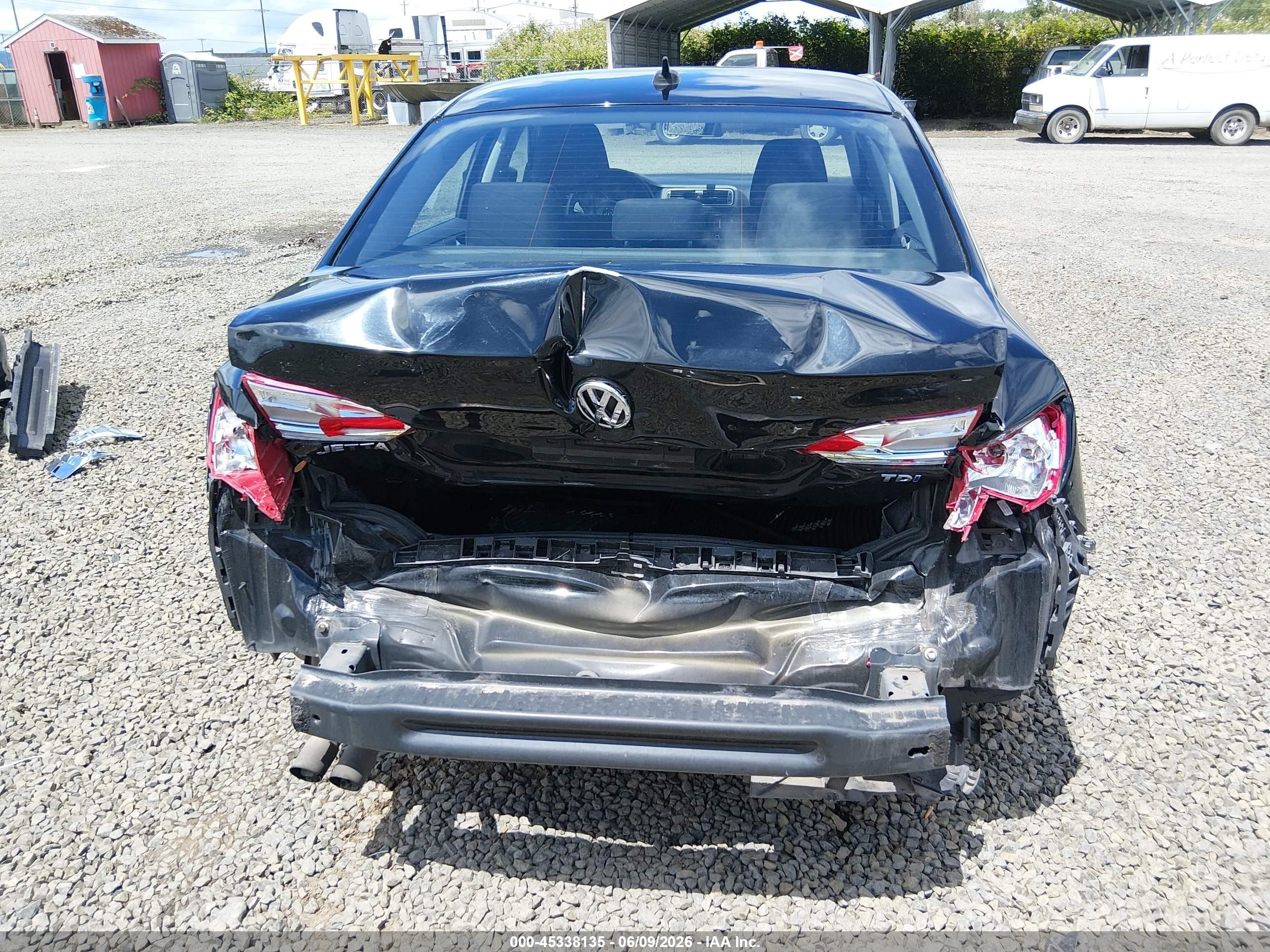 2014 Volkswagen Jetta 2.0l Tdi Value Edition Черный vin: 3VWLL7AJ9EM445553