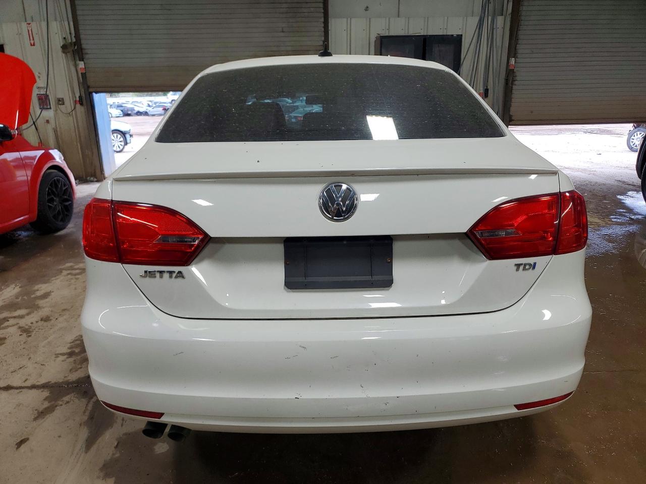 2012 Volkswagen Jetta Tdi White vin: 3VWLL7AJXCM417001